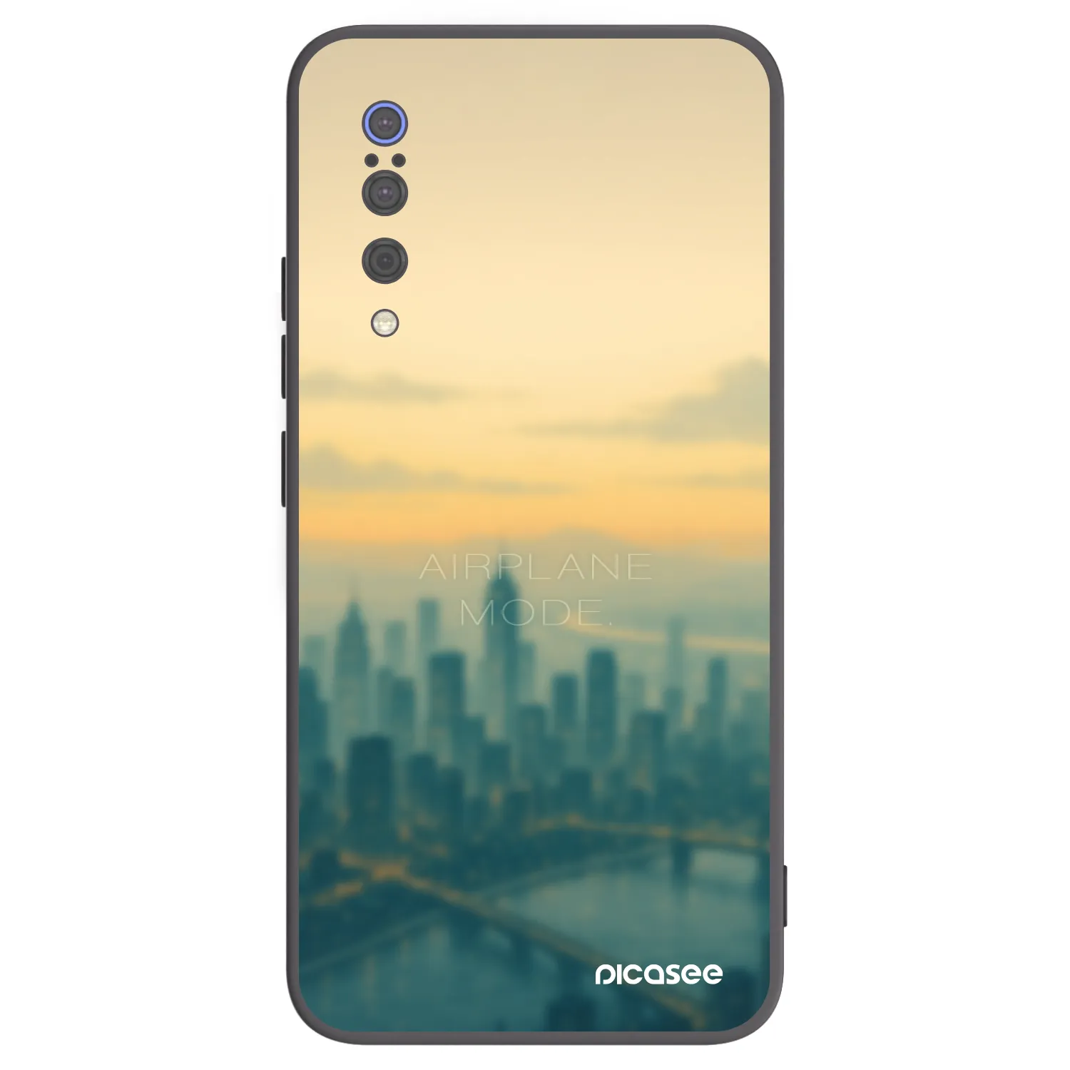 Picasee Xiaomi Mi 9 Hülle - Schwarzes Silikon - Airplane mode