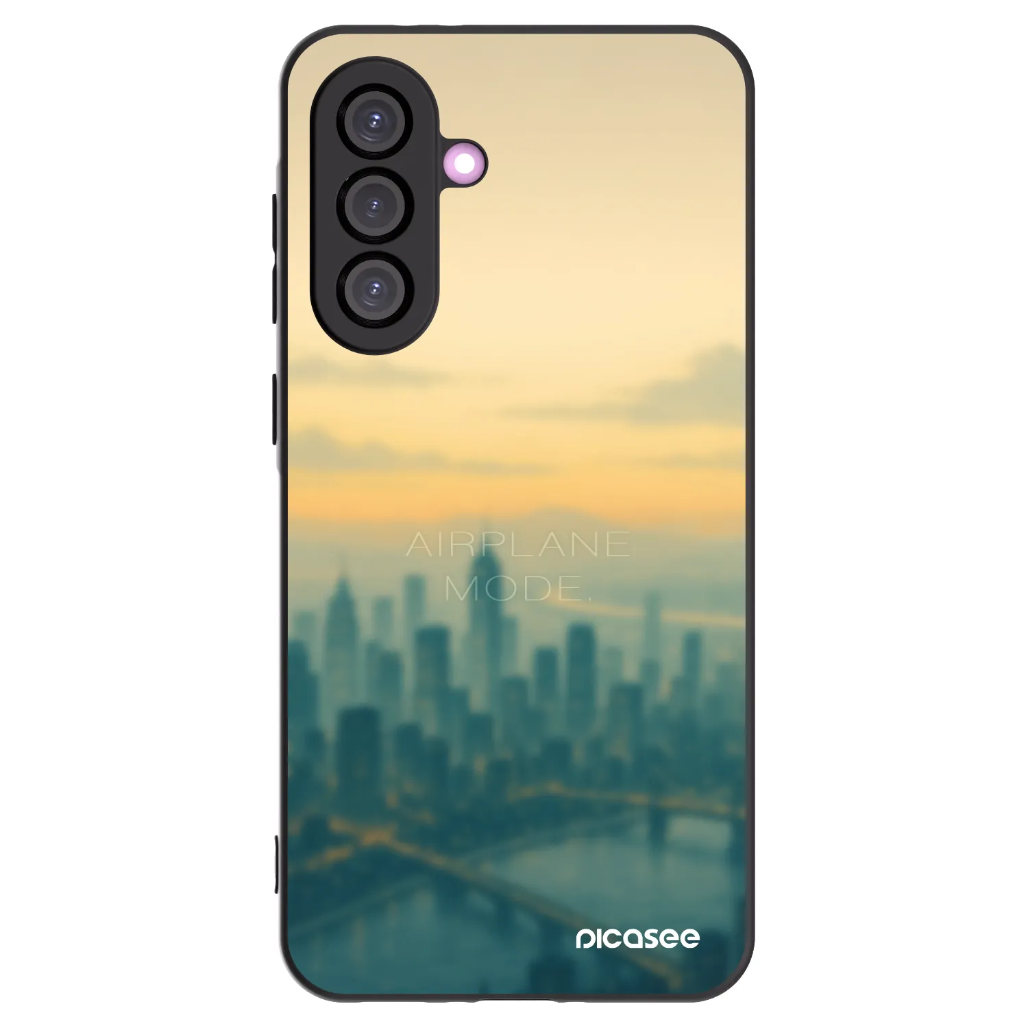 Picasee Samsung Galaxy A56 5G A566B Hülle - Schwarzes Silikon - Airplane mode