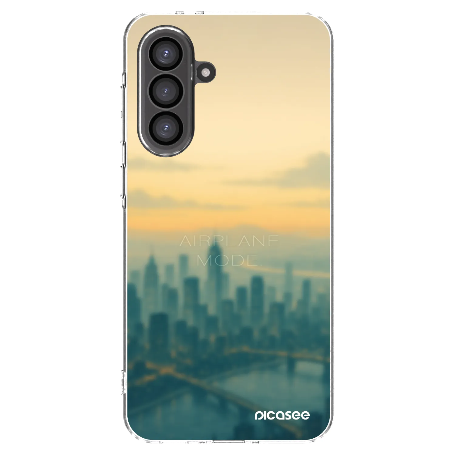 Picasee Samsung Galaxy A56 5G A566B Hülle - Transparentes Silikon - Airplane mode