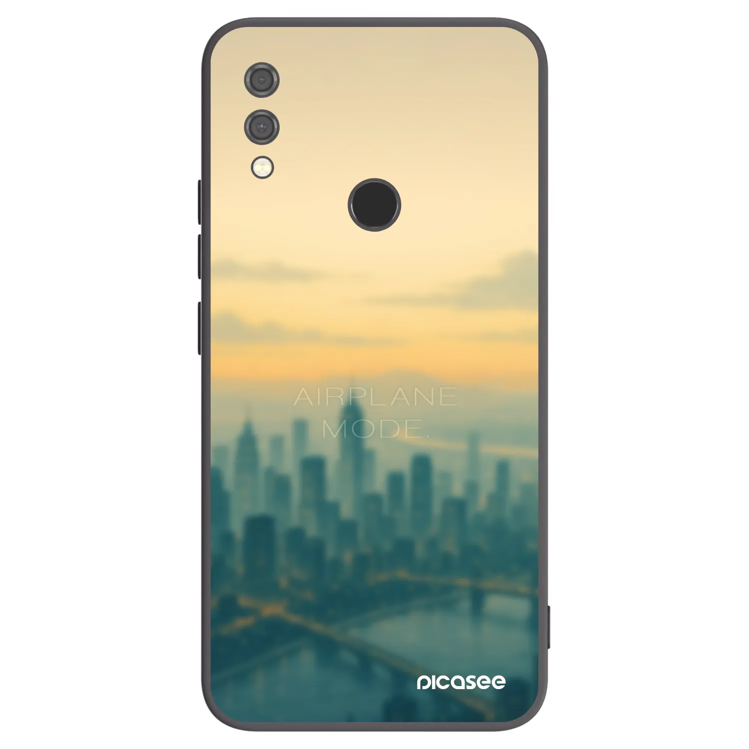 Picasee Xiaomi Redmi Note 7 Hülle - Schwarzes Silikon - Airplane mode