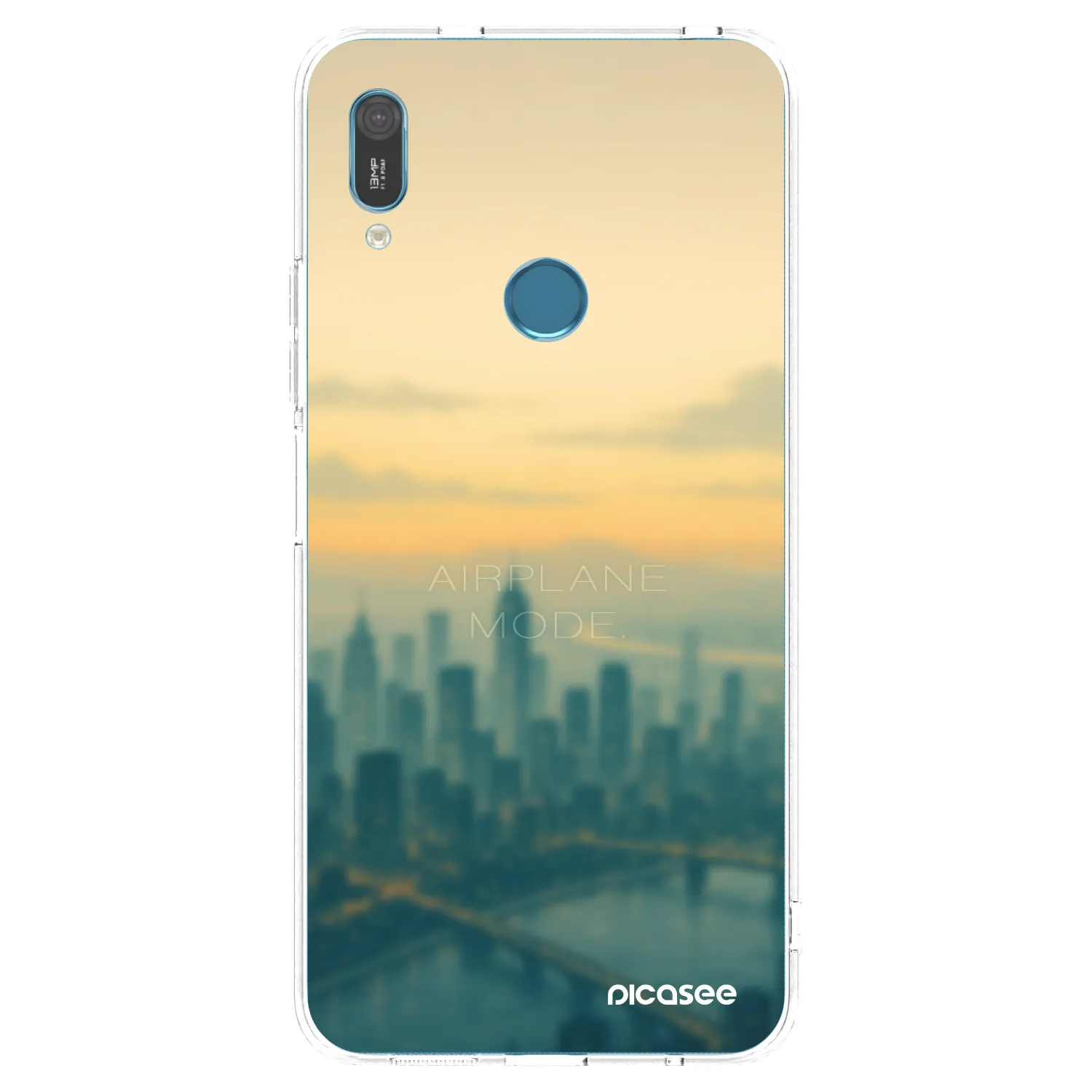 Picasee Huawei Y6 2019 Hülle - Transparentes Silikon - Airplane mode
