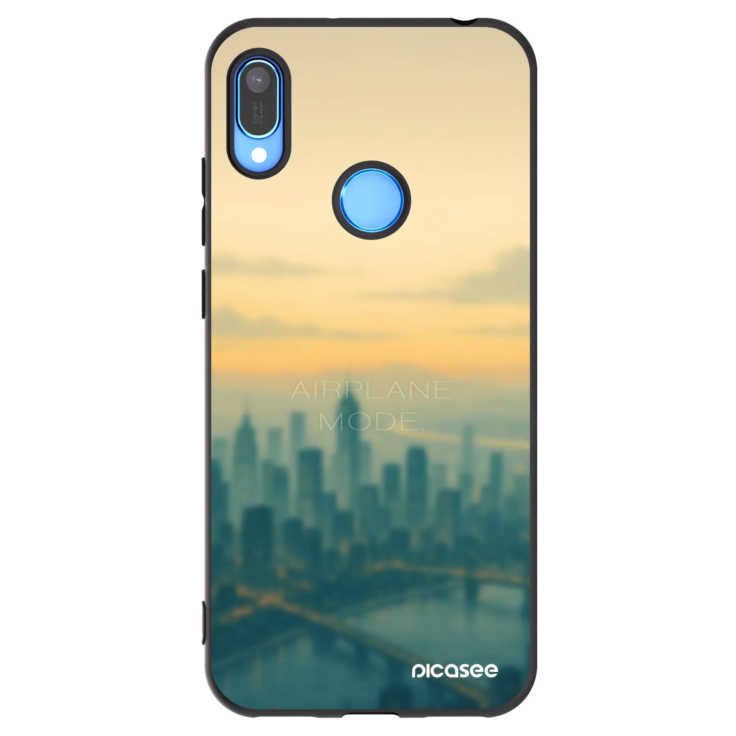 Picasee Huawei Y6 2019 Hülle - Schwarzes Silikon - Airplane mode