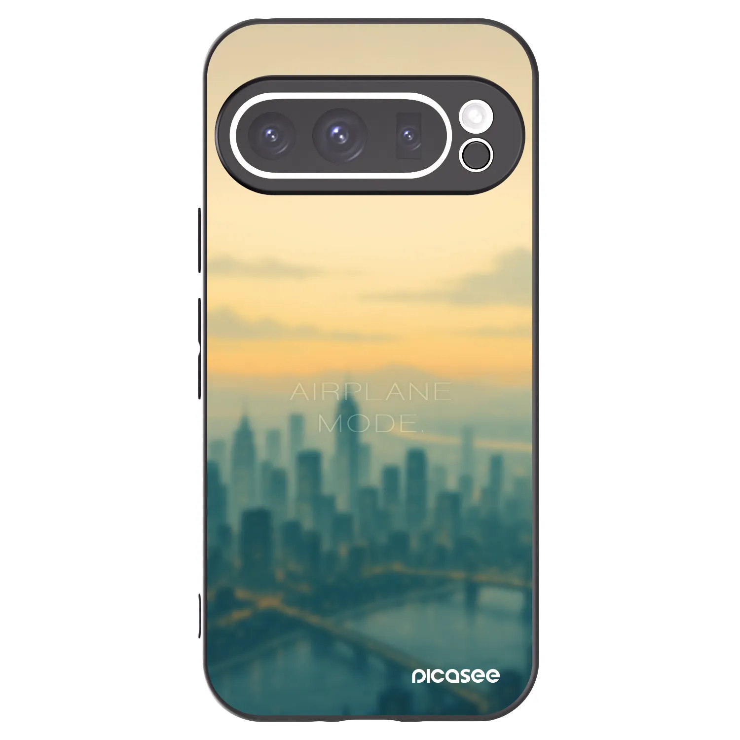 Picasee Google Pixel 9 Pro XL Hülle - Schwarzes Silikon - Airplane mode
