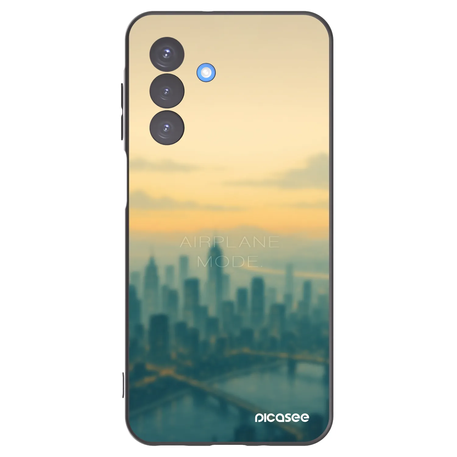 Picasee Samsung Galaxy A17 5G Hülle - Schwarzes Silikon - Airplane mode