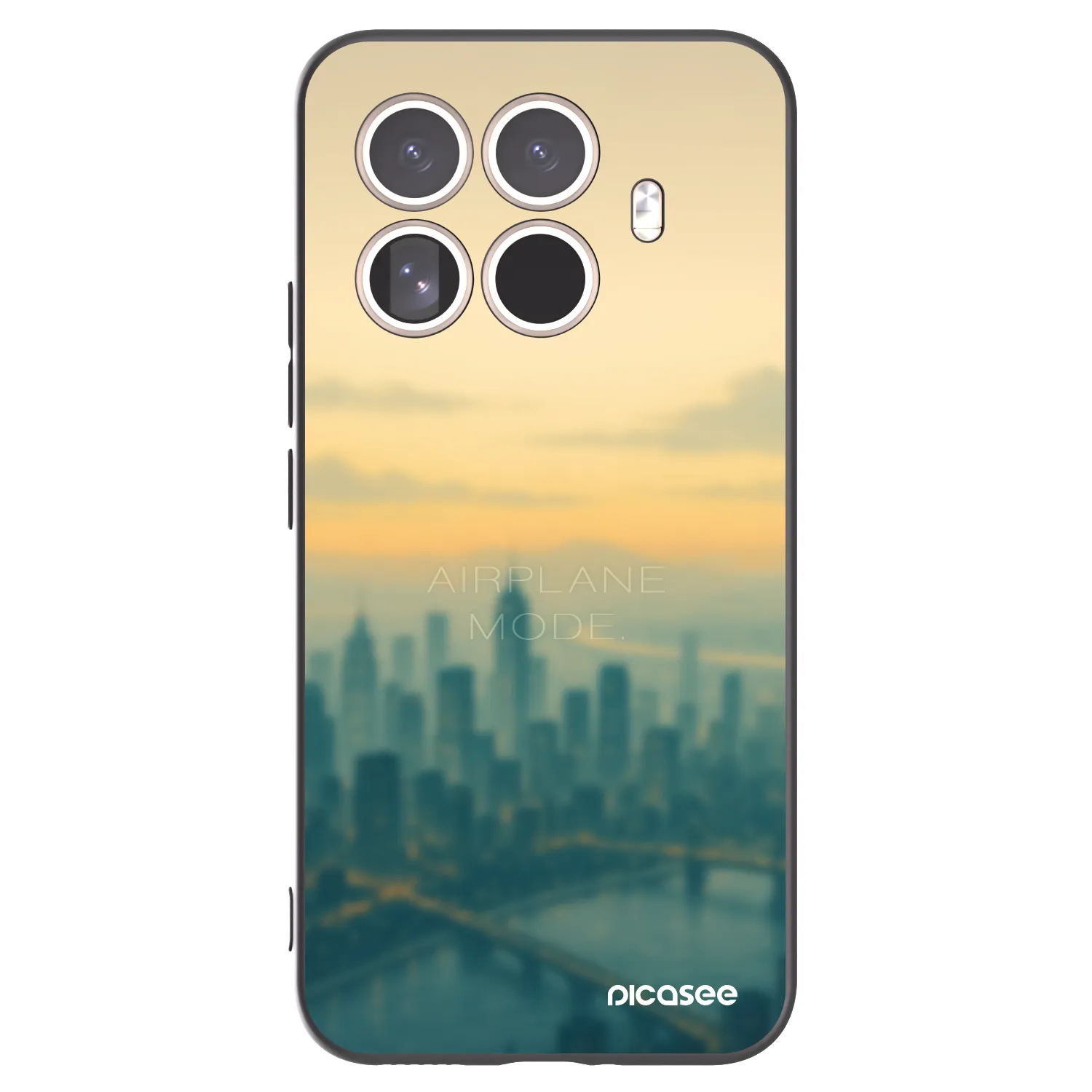 Picasee Xiaomi 15T Pro Hülle - Schwarzes Silikon - Airplane mode