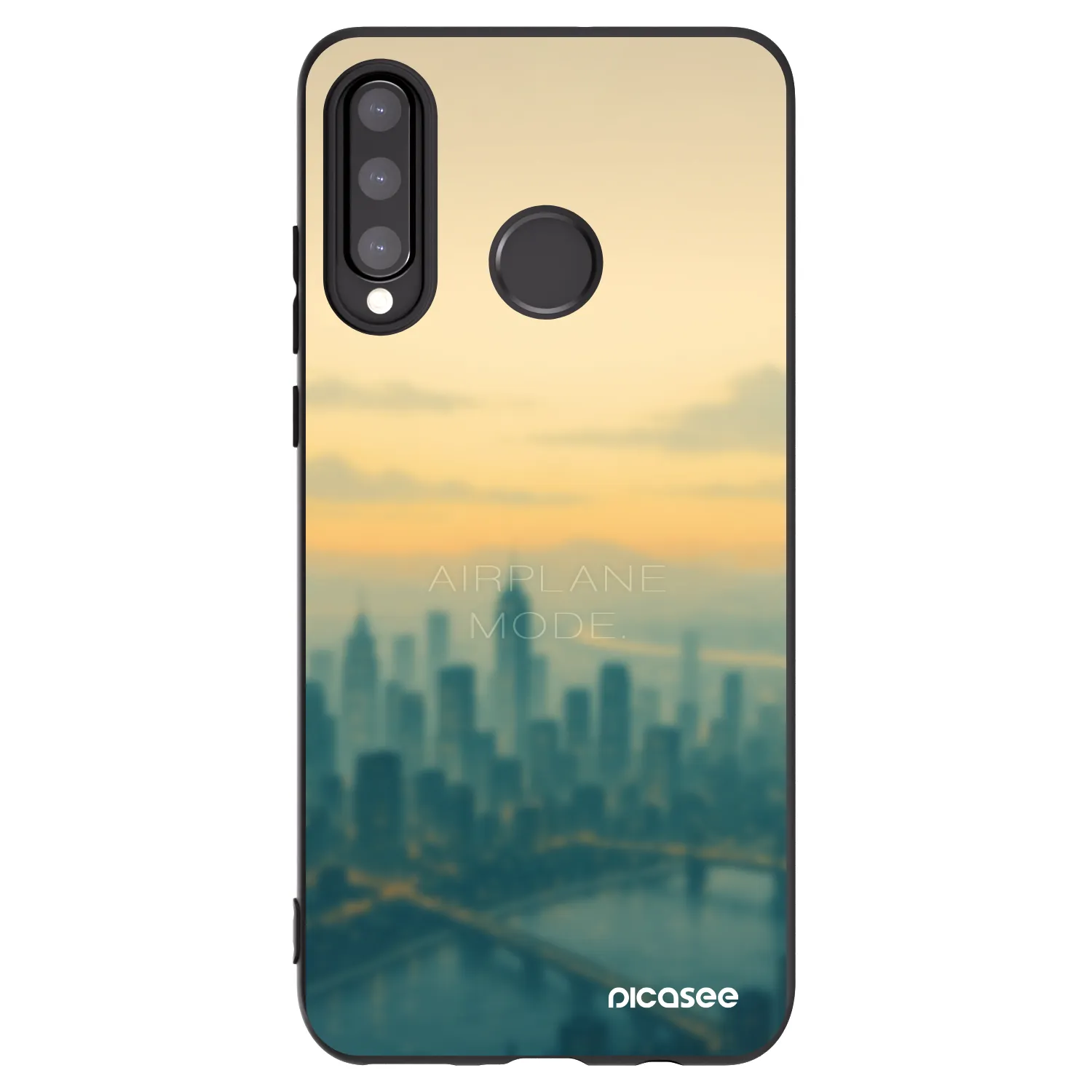 Picasee Huawei P30 Lite Hülle - Schwarzes Silikon - Airplane mode