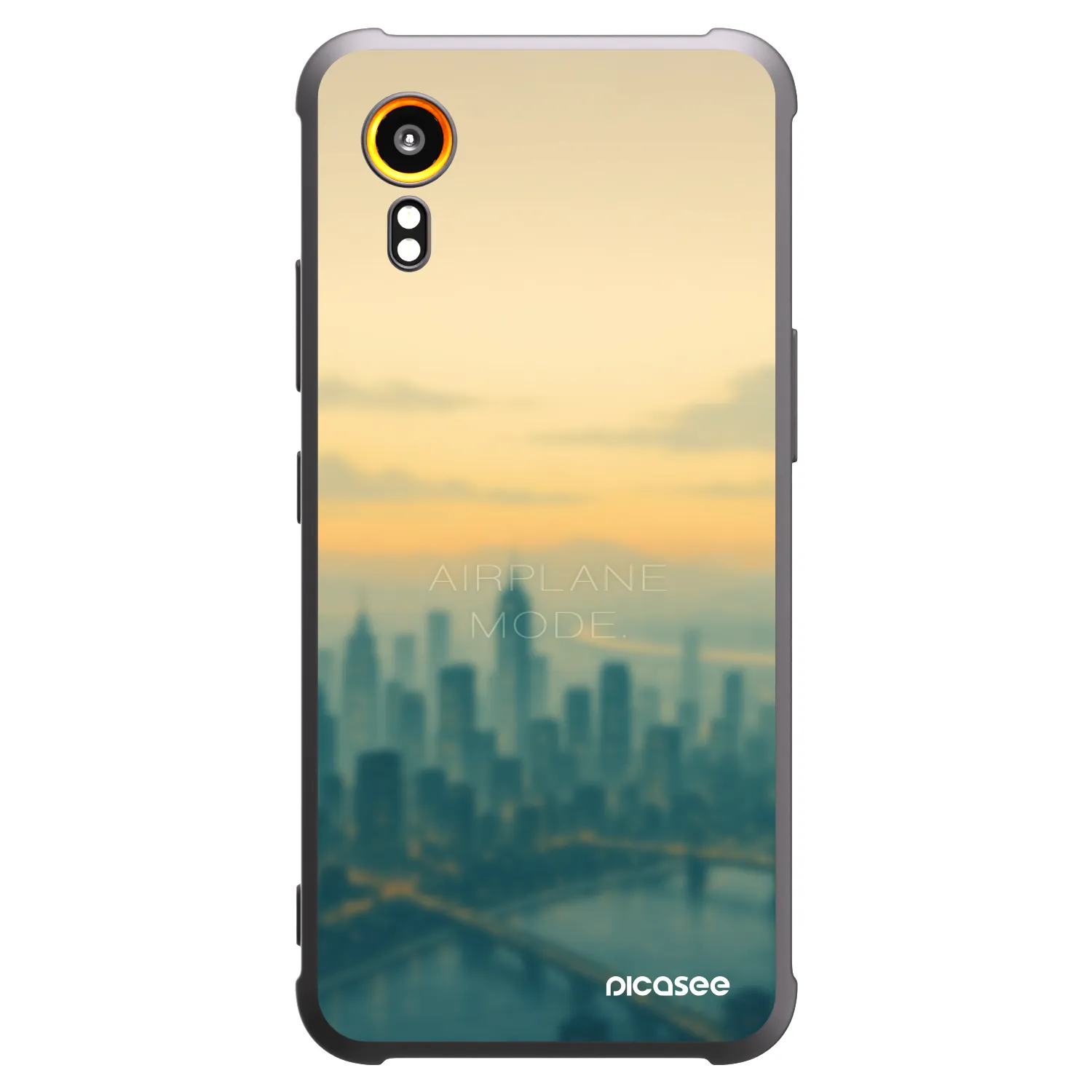 Picasee Samsung Galaxy Xcover 7 Hülle - Schwarzes Silikon - Airplane mode