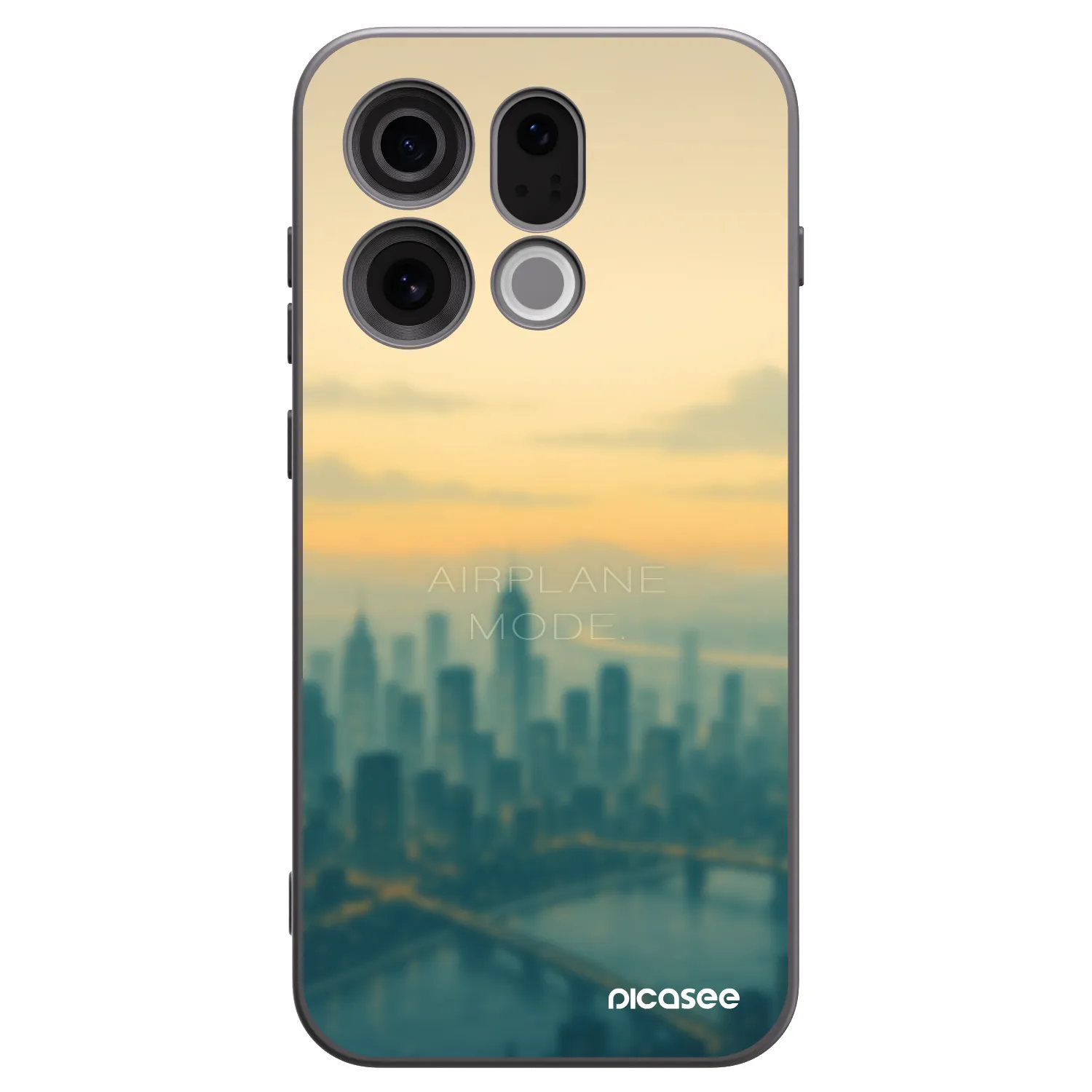 Picasee OPPO Find X9 Hülle - Schwarzes Silikon - Airplane mode