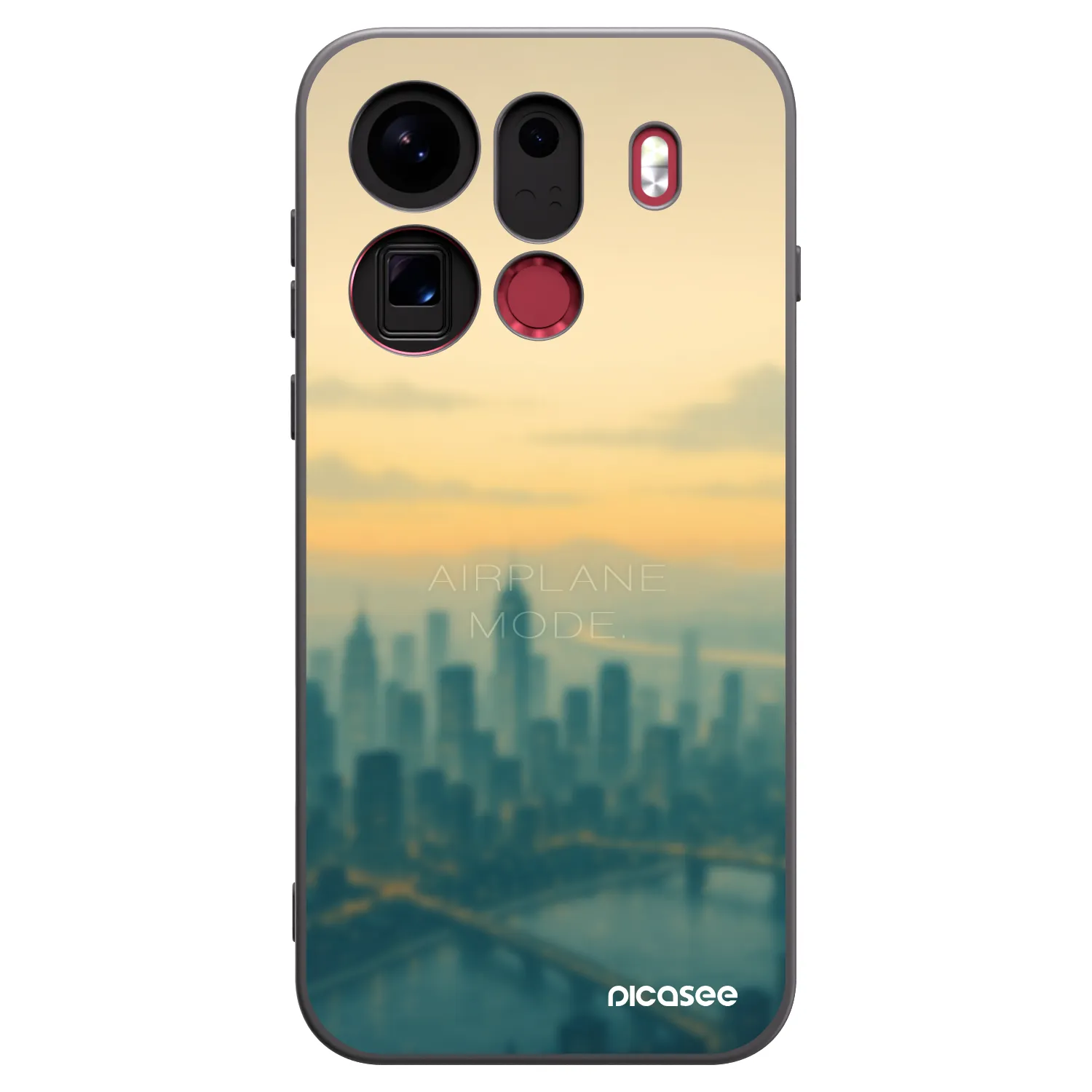 Picasee OPPO Find X9 Pro Hülle - Schwarzes Silikon - Airplane mode