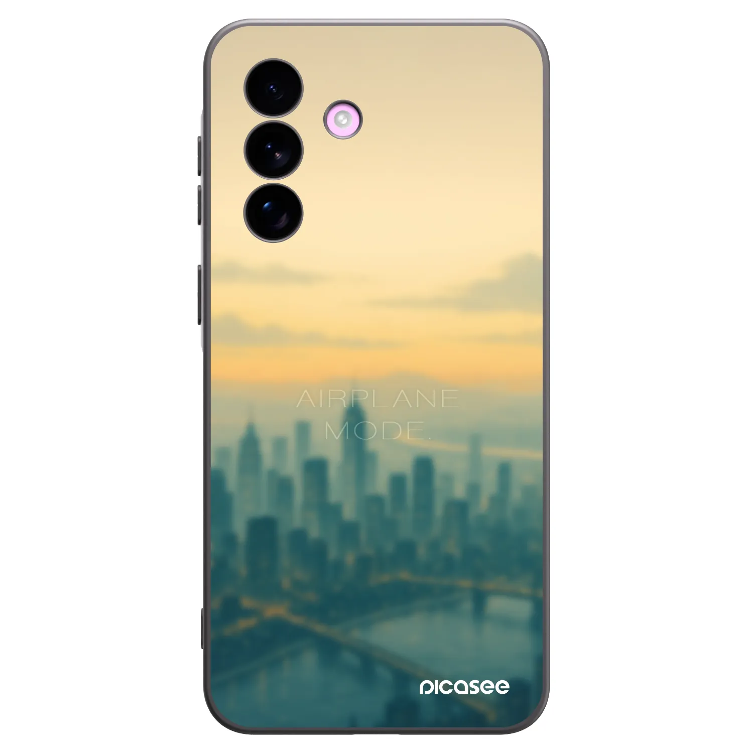 Picasee Samsung Galaxy A57 5G Hülle - Schwarzes Silikon - Airplane mode