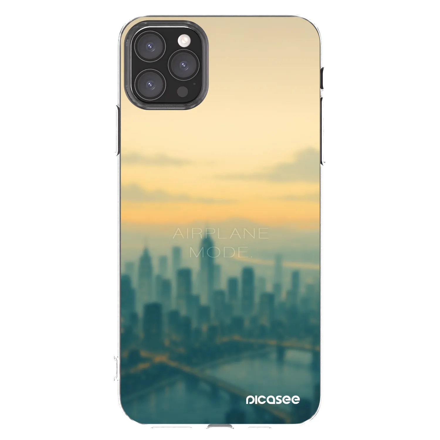 Picasee Apple iPhone 11 Pro Max Hülle - Transparentes Silikon - Airplane mode