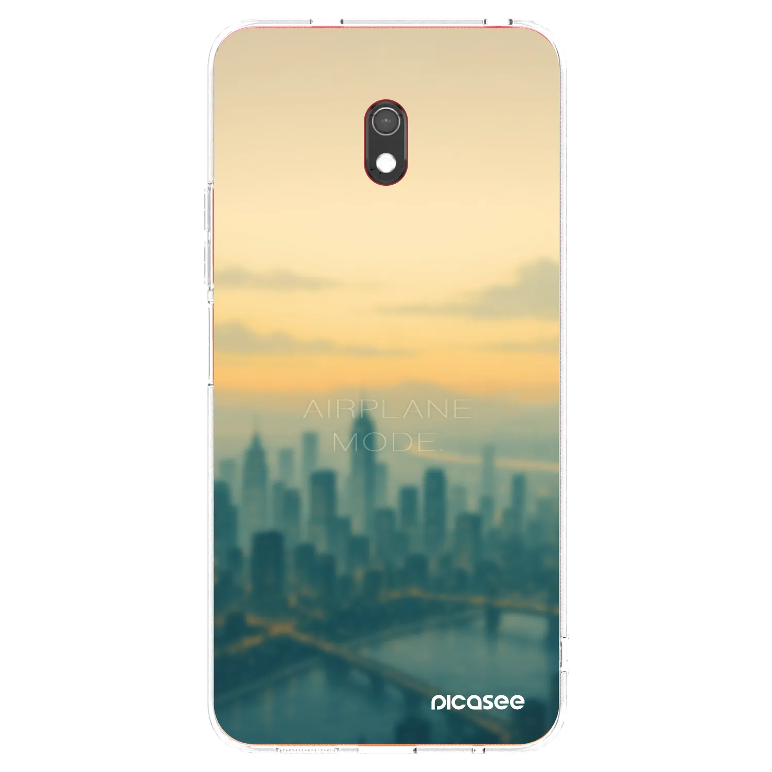 Picasee Xiaomi Redmi 8A Hülle - Transparentes Silikon - Airplane mode