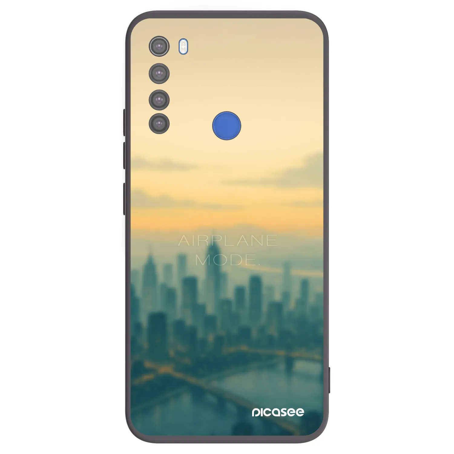 Picasee Xiaomi Redmi Note 8T Hülle - Schwarzes Silikon - Airplane mode