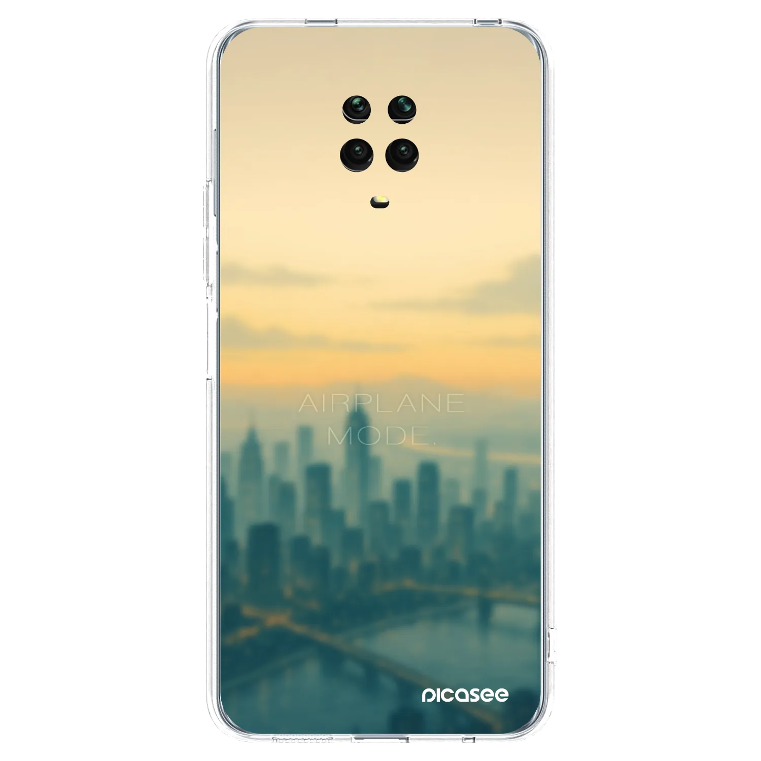 Picasee Xiaomi Redmi Note 9 Pro Hülle - Transparentes Silikon - Airplane mode