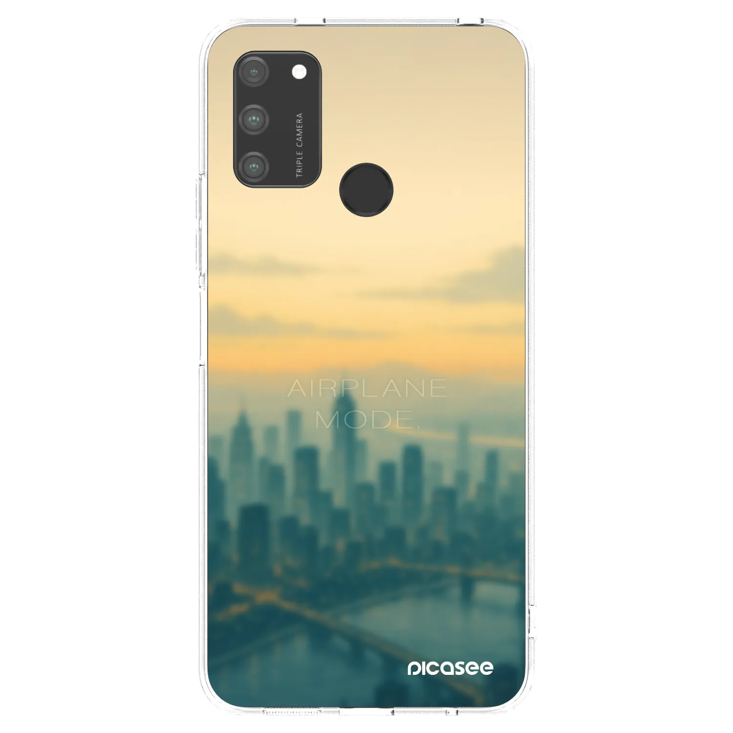 Picasee Honor 9A Hülle - Transparentes Silikon - Airplane mode