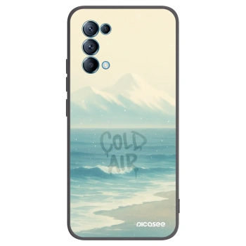 Picasee OPPO A16s Hülle - Schwarzes Silikon - COLD AIR
