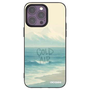 Picasee Apple iPhone 14 Pro Max Hülle - Schwarzes Silikon - COLD AIR