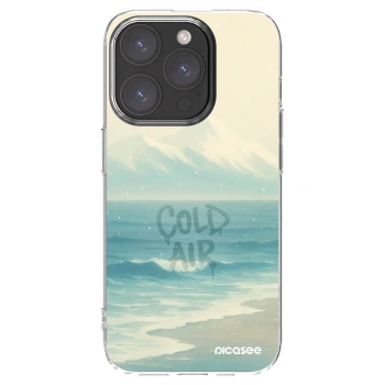 Picasee Apple iPhone 15 Pro Hülle - Transparentes Silikon - COLD AIR