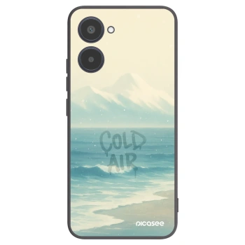 Picasee Realme 10 4G Hülle - Schwarzes Silikon - COLD AIR