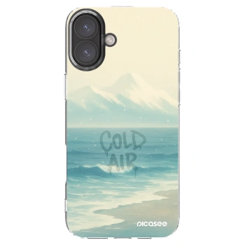 Picasee Apple iPhone 16 Plus Hülle - Transparentes Silikon - COLD AIR