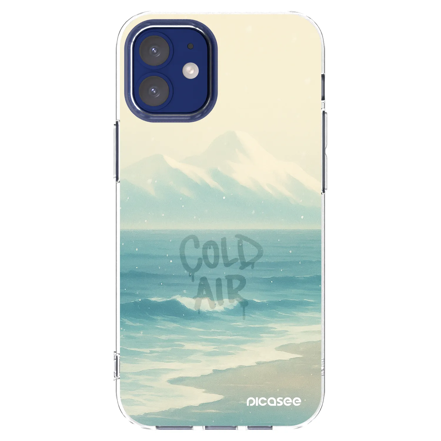 Picasee Apple iPhone 12 mini Hülle - Transparentes Silikon - COLD AIR