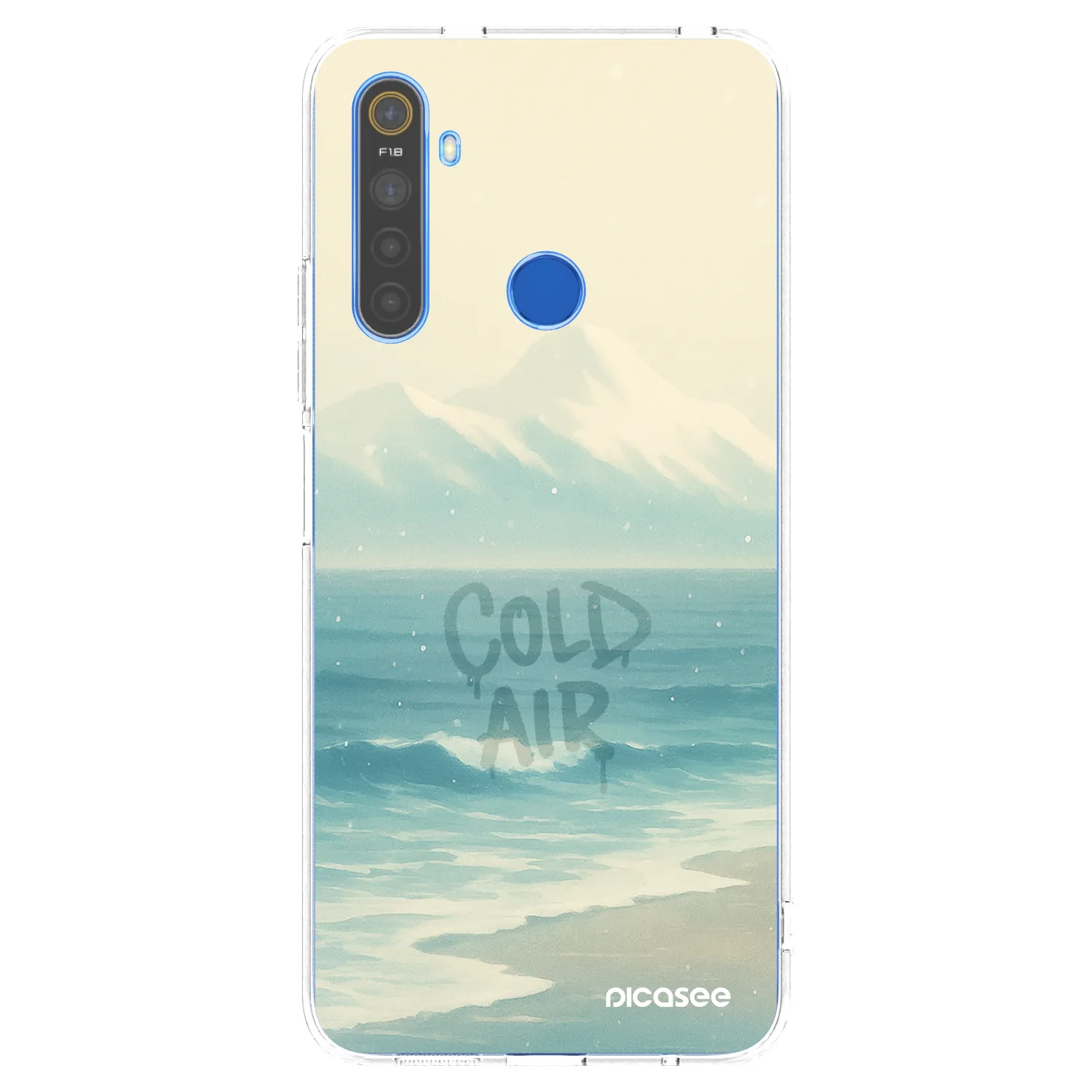 Picasee Realme 5 Hülle - Transparentes Silikon - COLD AIR