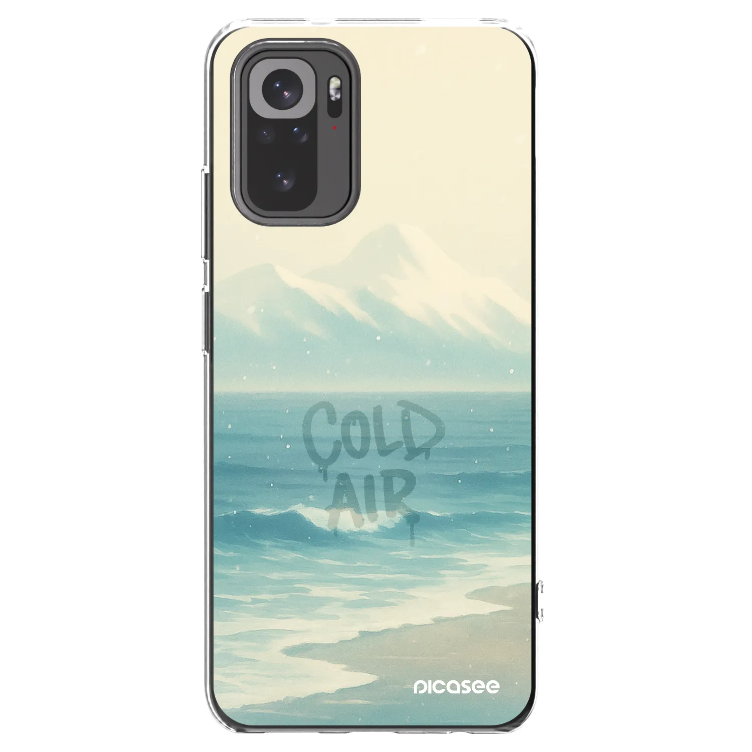 Picasee Xiaomi Redmi Note 10 Hülle - Transparentes Silikon - COLD AIR