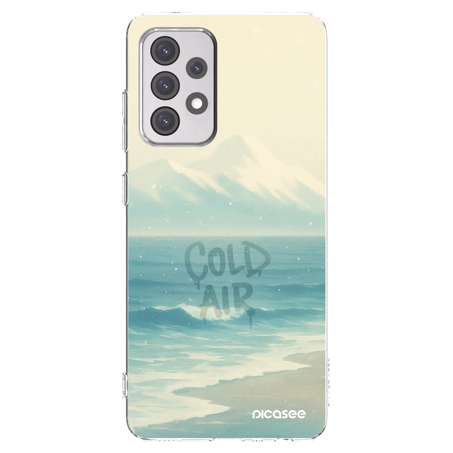 Picasee Samsung Galaxy A52 5G A525F Hülle - Transparentes Silikon - COLD AIR