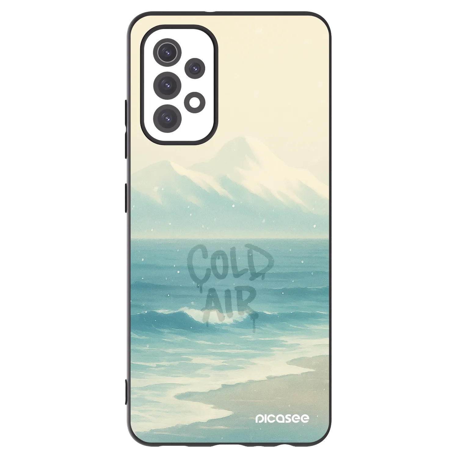 Picasee Samsung Galaxy A32 5G A326B Hülle - Schwarzes Silikon - COLD AIR