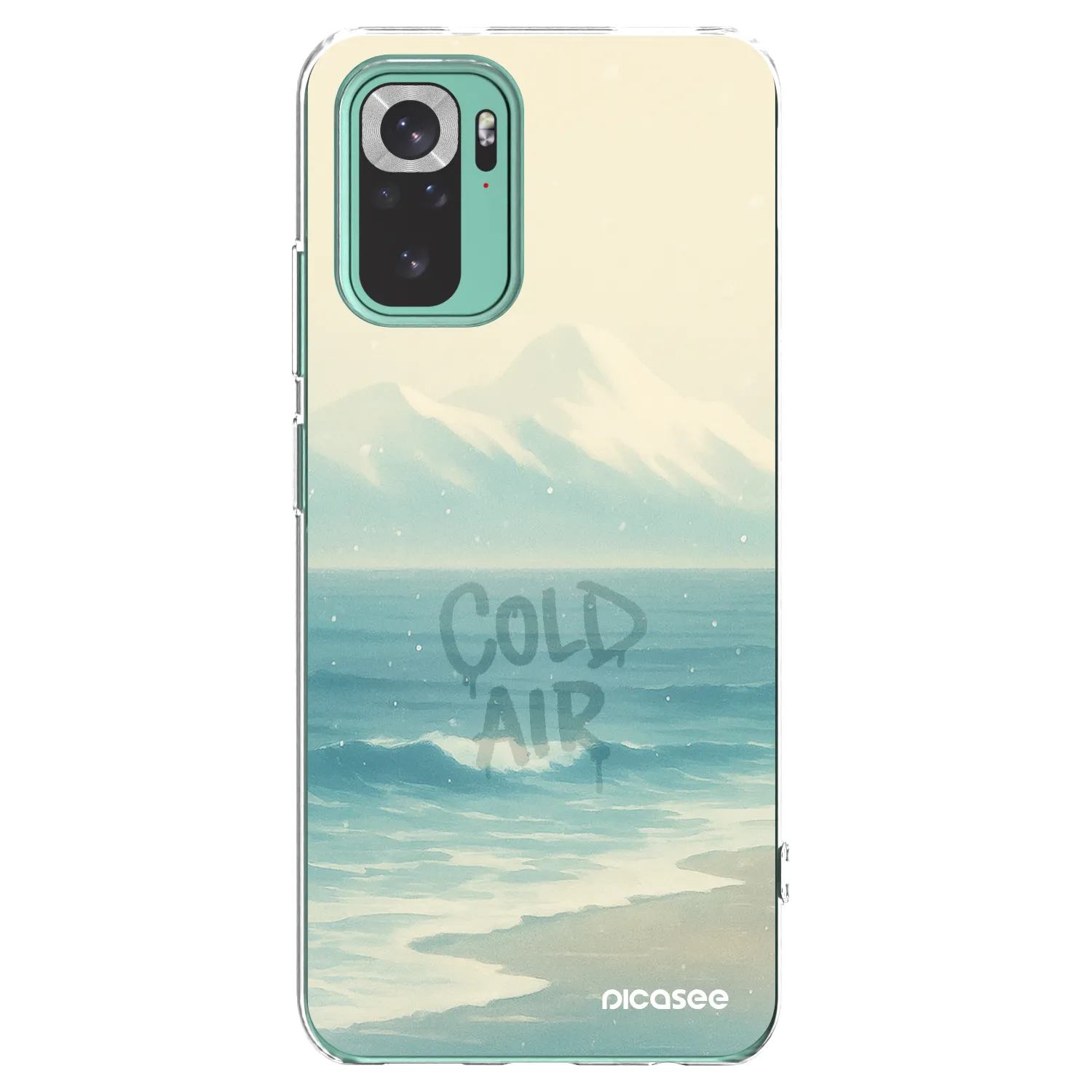 Picasee Xiaomi Redmi Note 10 Pro Hülle - Transparentes Silikon - COLD AIR