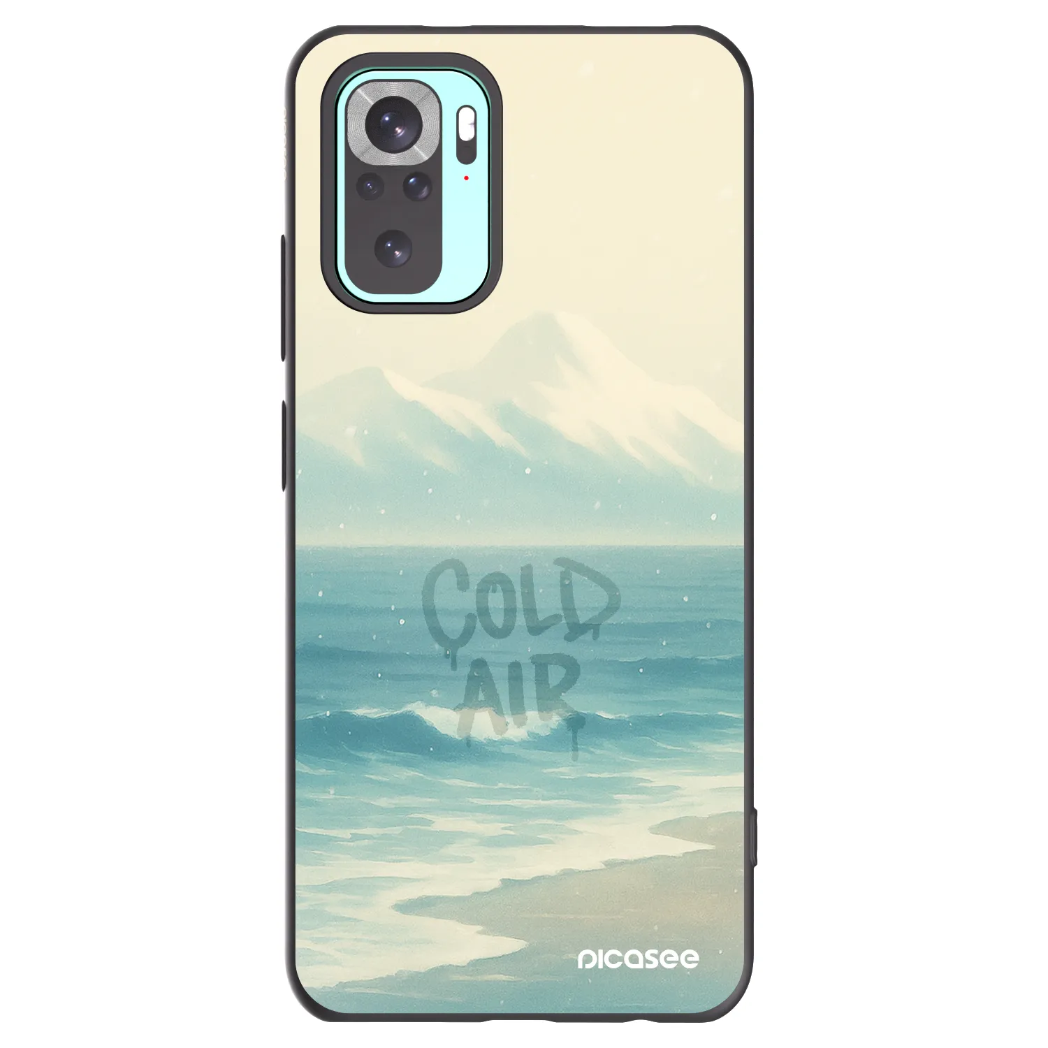 Picasee Xiaomi Redmi Note 10 Pro Hülle - Schwarzes Silikon - COLD AIR