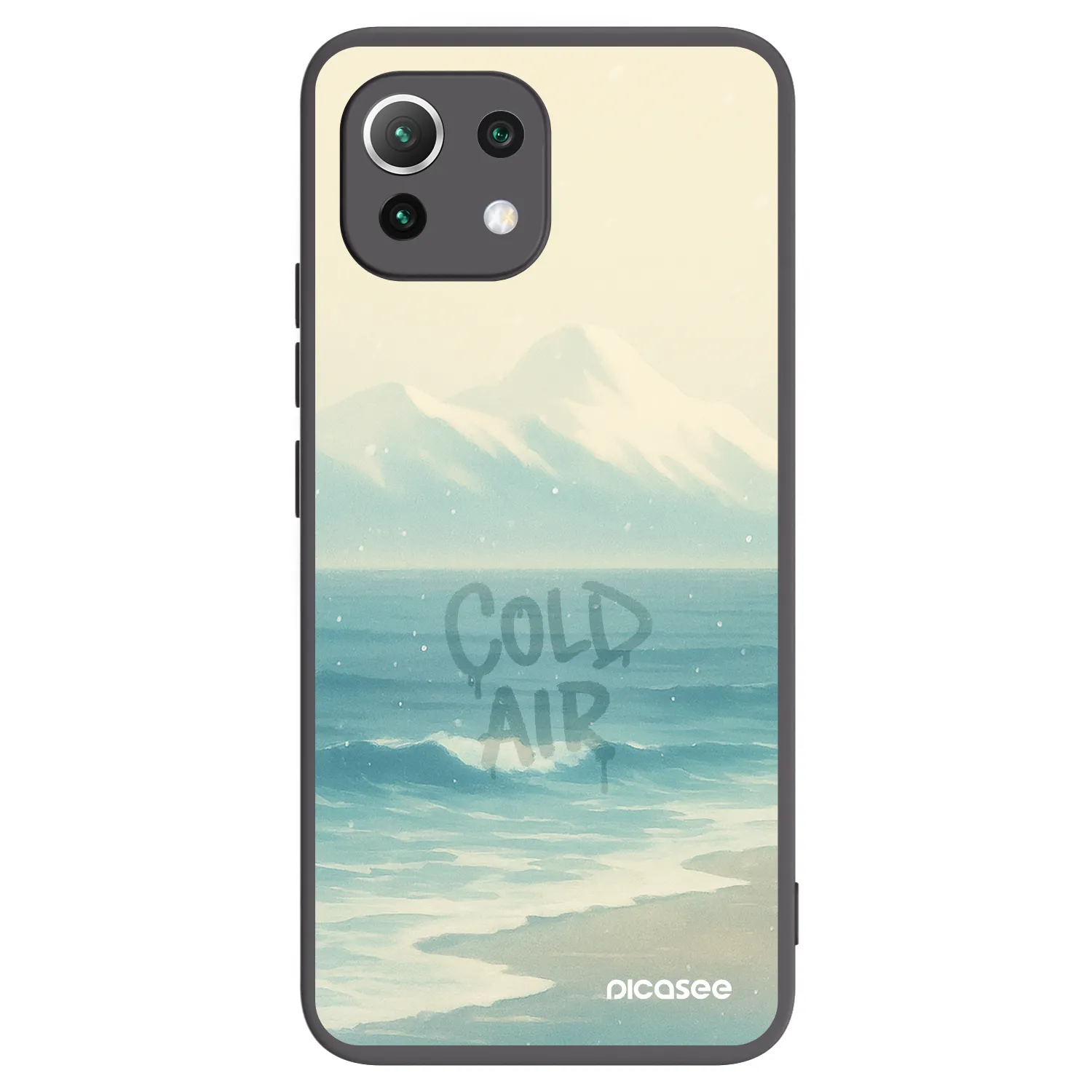 Picasee Xiaomi Mi 11 Lite Hülle - Schwarzes Silikon - COLD AIR