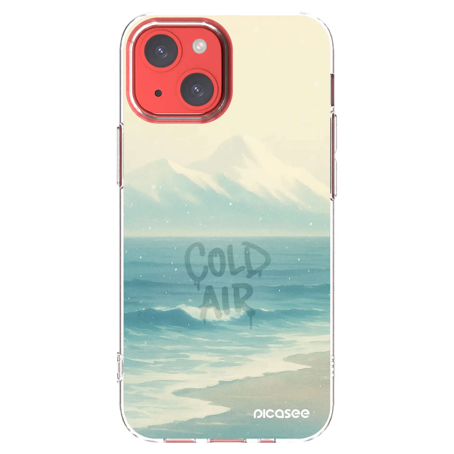 Picasee Apple iPhone 13 mini Hülle - Transparentes Silikon - COLD AIR