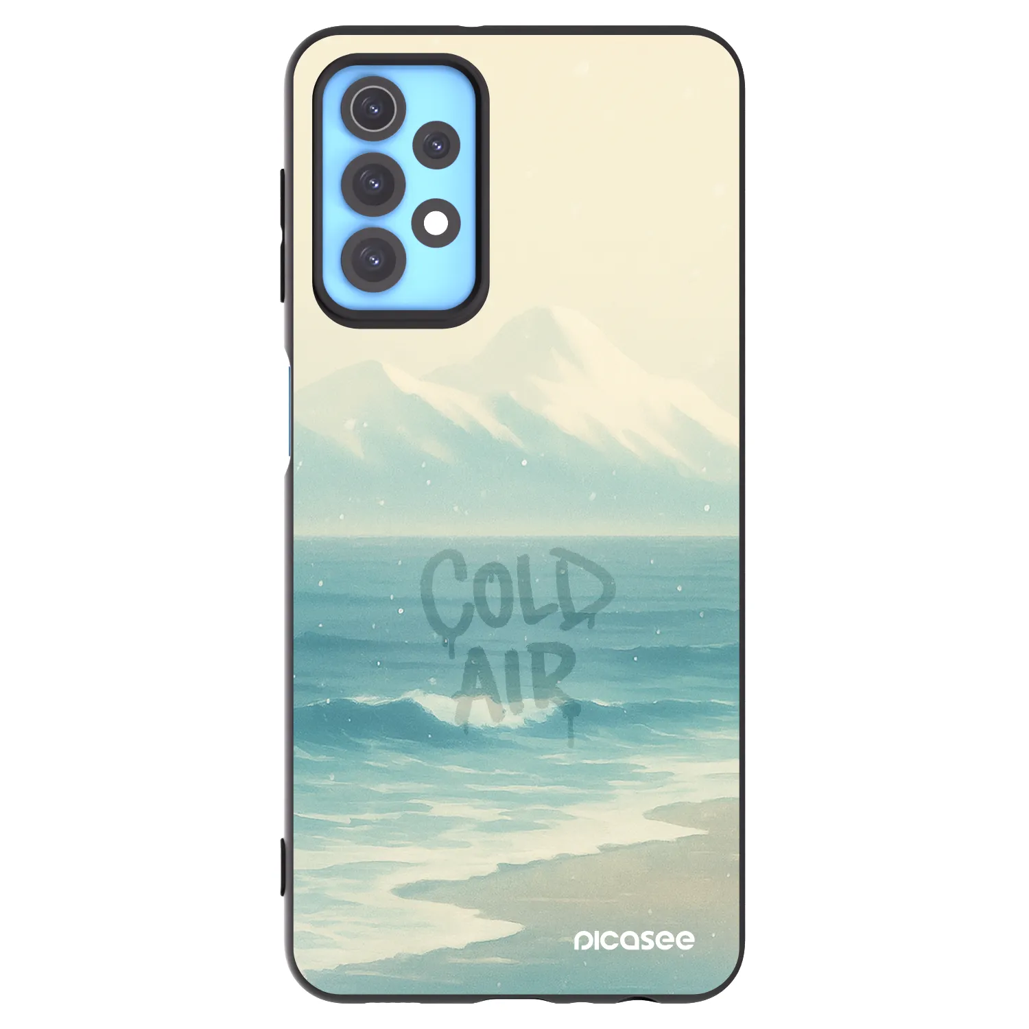 Picasee Samsung Galaxy A32 4G SM-A325F Hülle - Schwarzes Silikon - COLD AIR