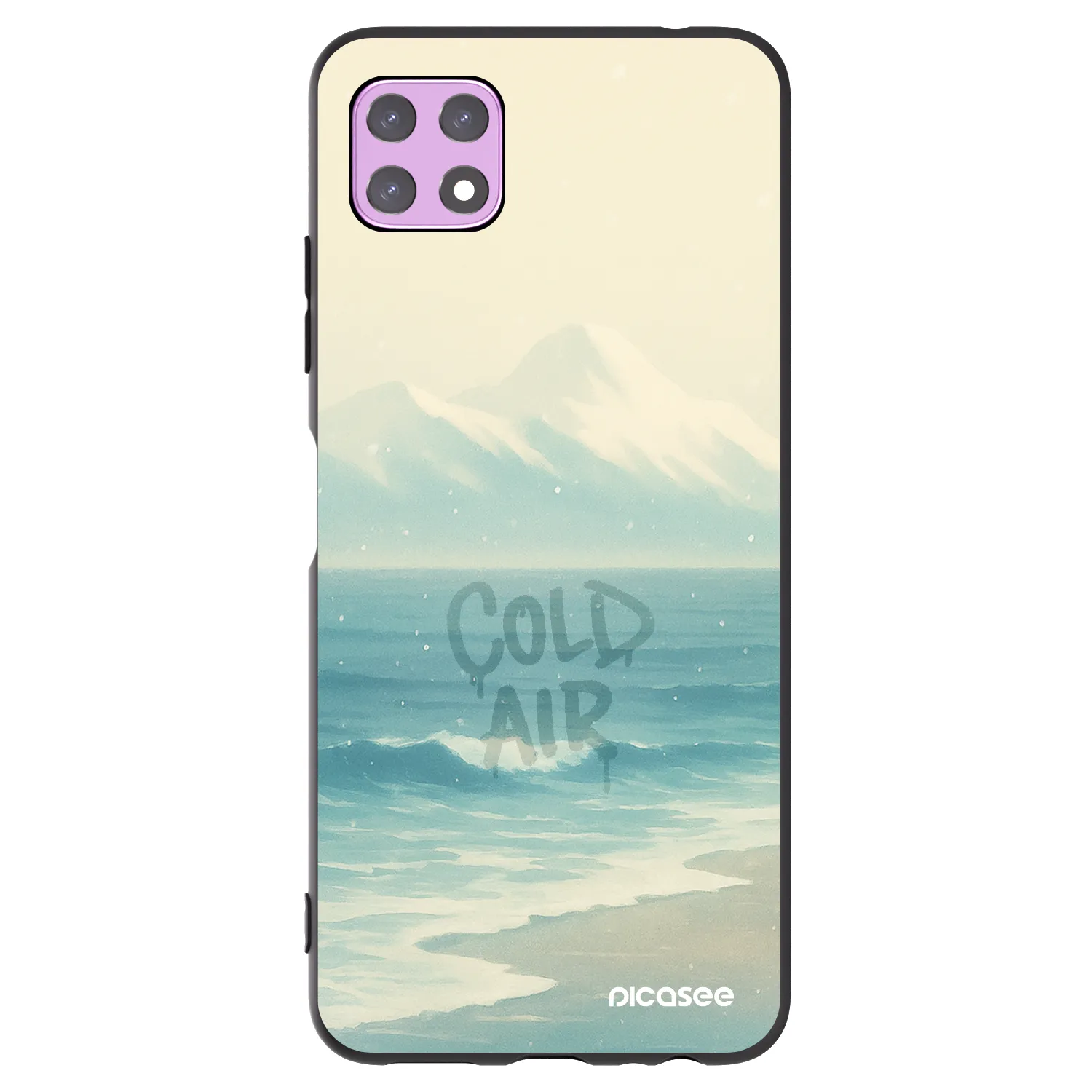 Picasee Samsung Galaxy A22 A226B 5G Hülle - Schwarzes Silikon - COLD AIR