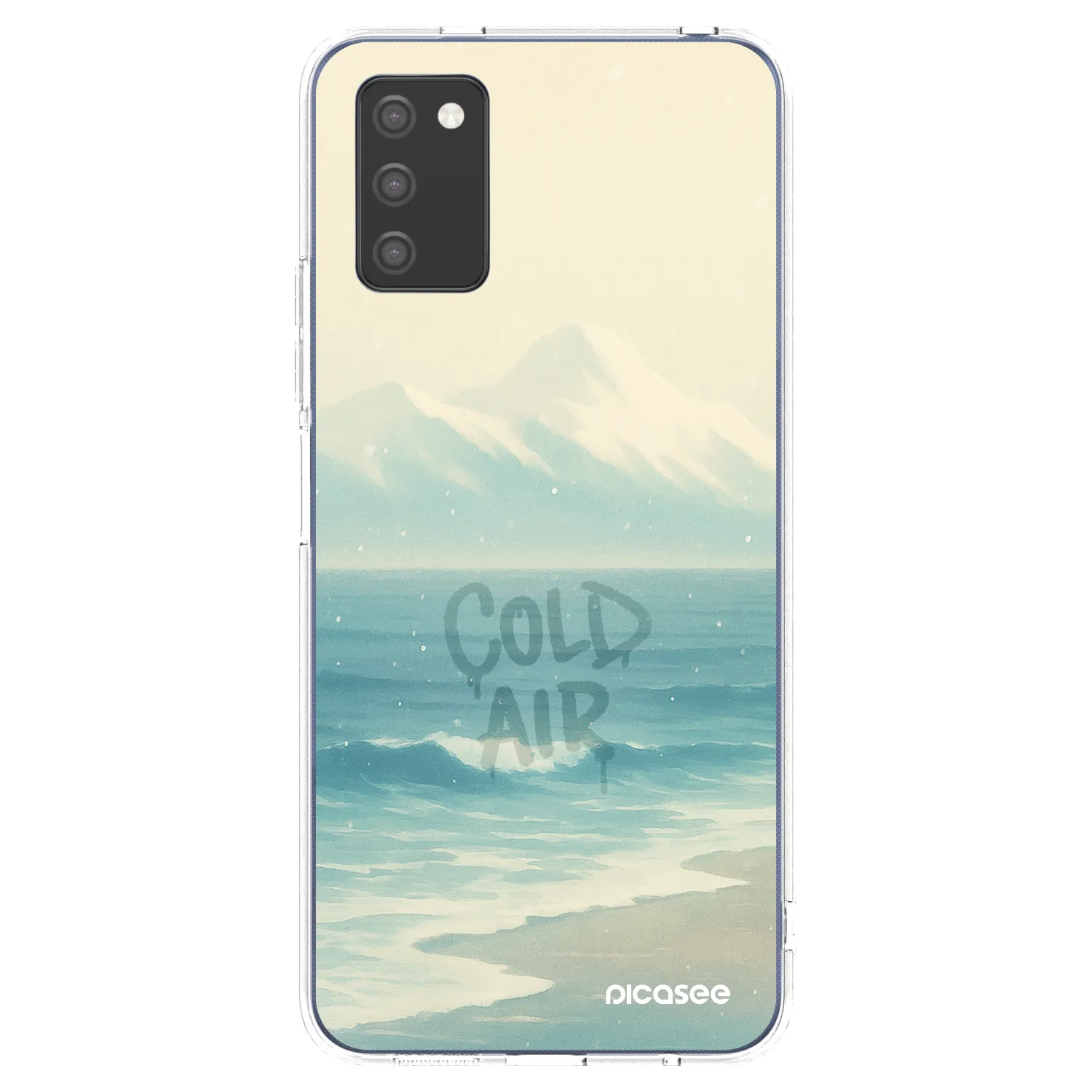 Picasee Samsung Galaxy A02s A025G Hülle - Transparentes Silikon - COLD AIR