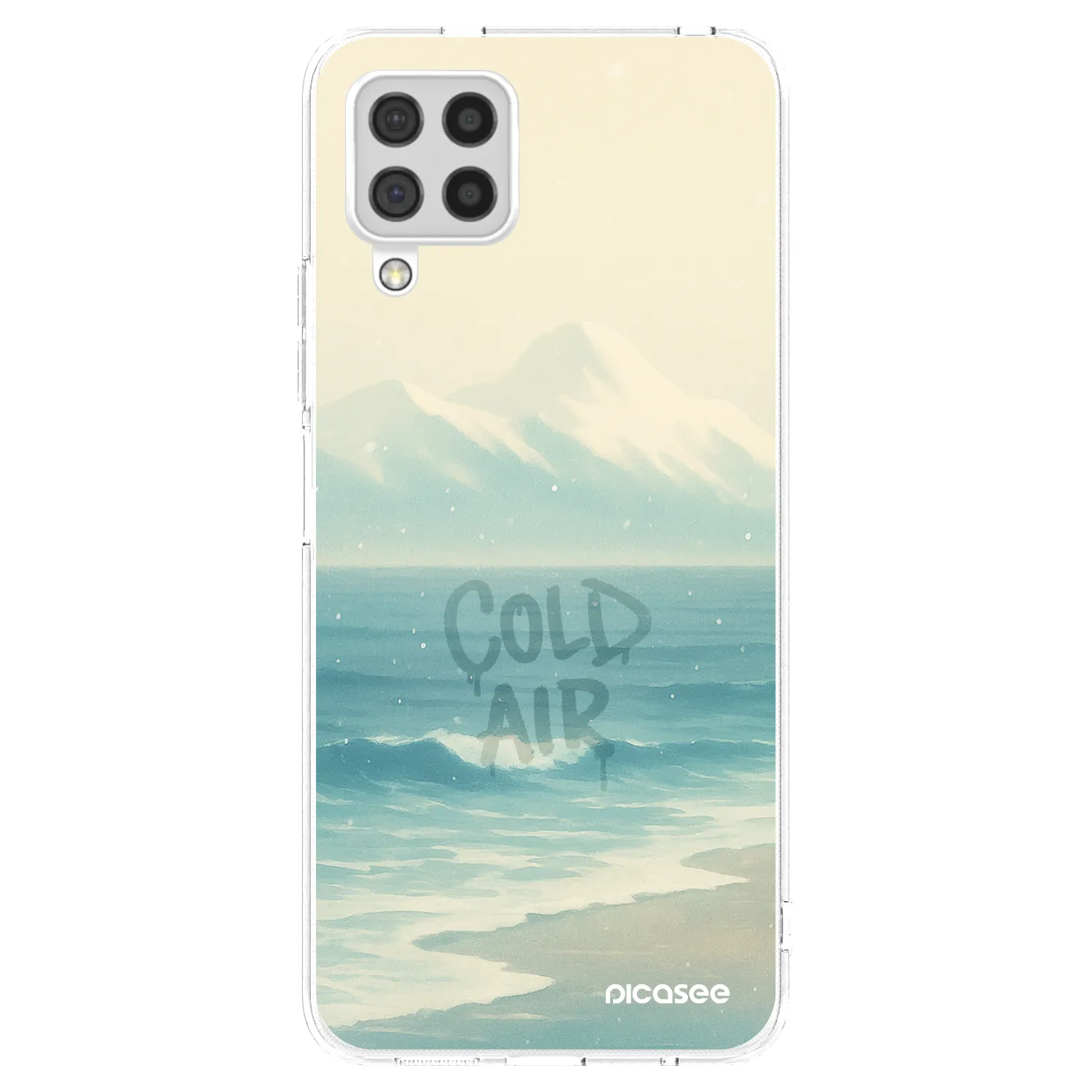 Picasee Samsung Galaxy A22 A225F 4G Hülle - Transparentes Silikon - COLD AIR