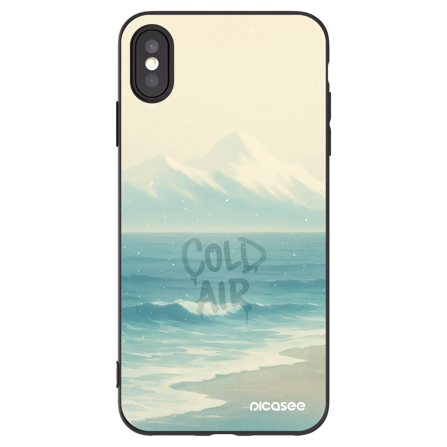 Picasee Apple iPhone XS Max Hülle - Schwarzes Silikon - COLD AIR