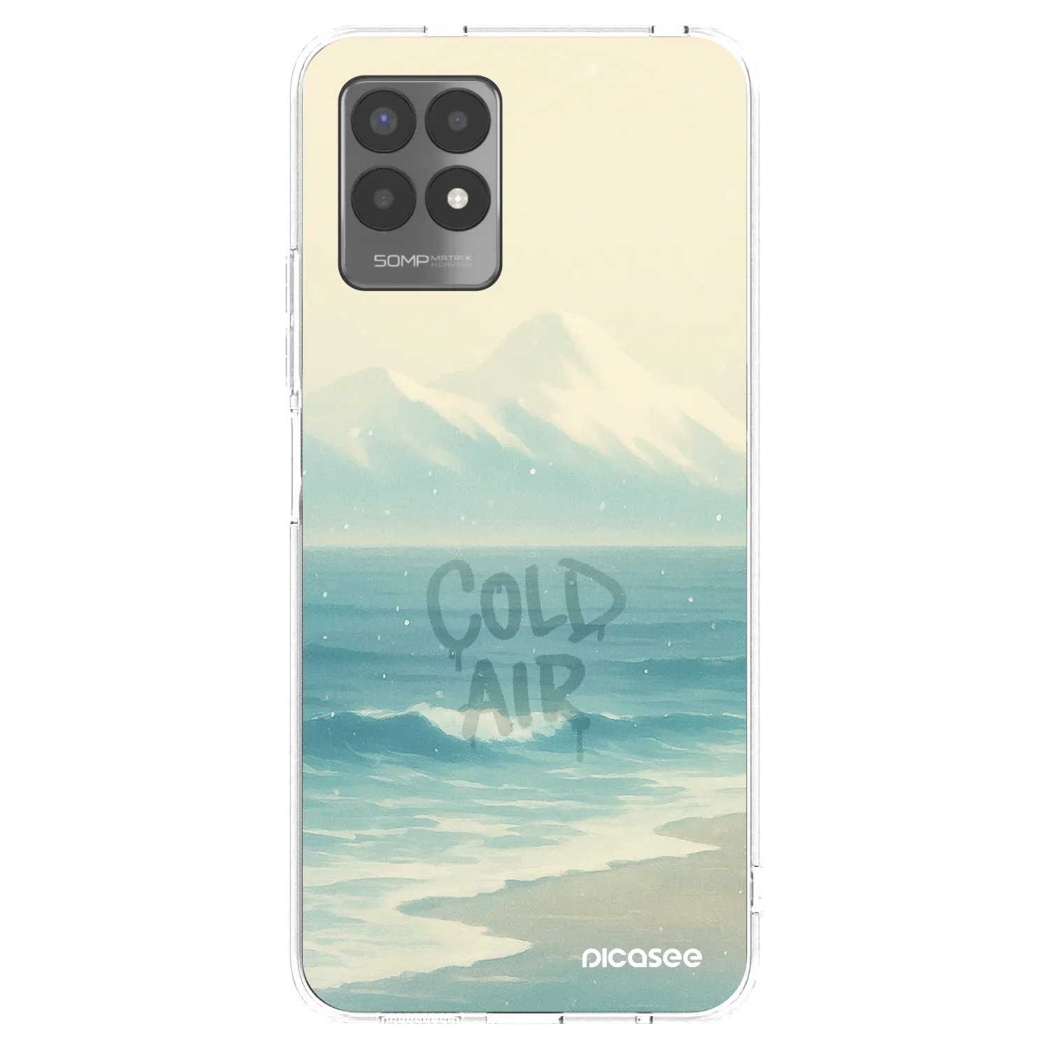 Picasee Realme 8i Hülle - Transparentes Silikon - COLD AIR