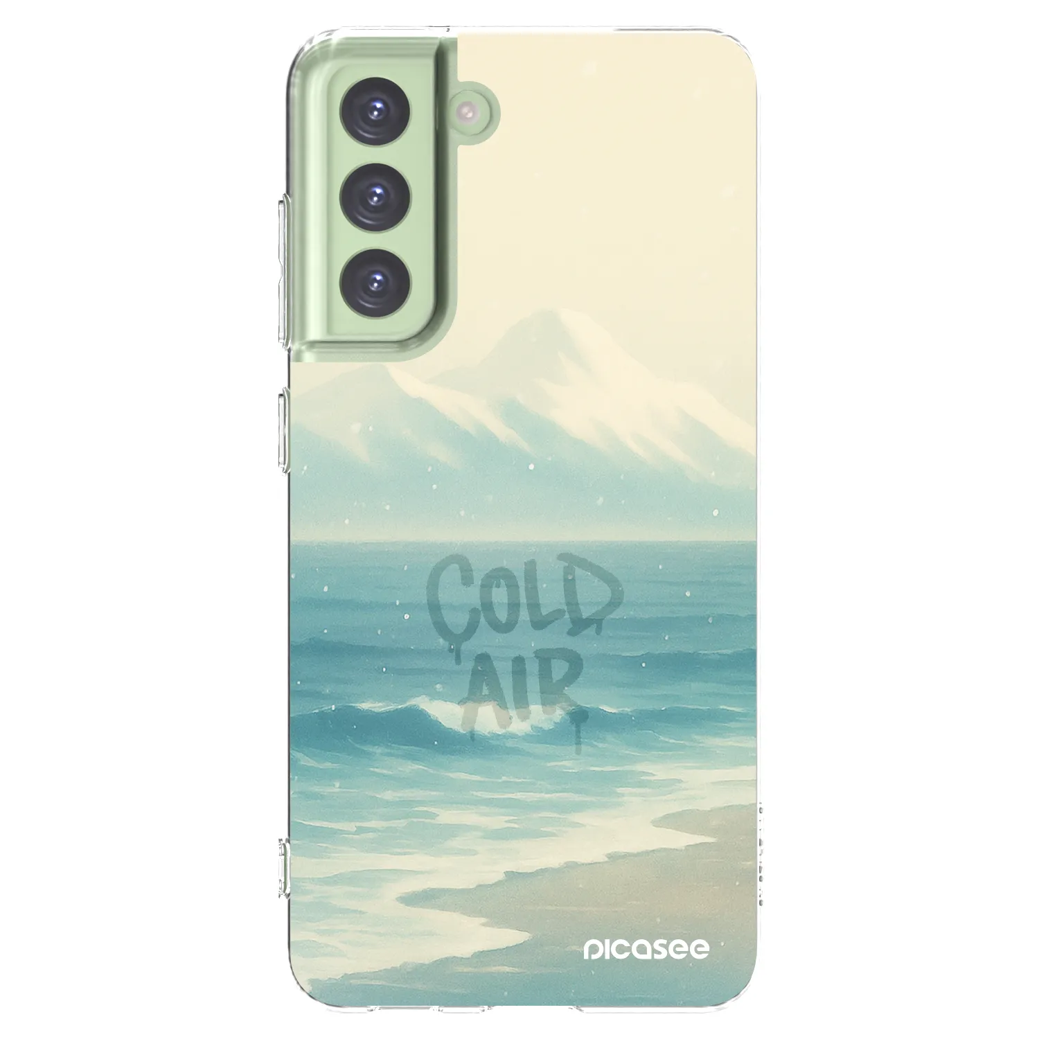 Picasee Samsung Galaxy S21 FE 5G Hülle - Transparentes Silikon - COLD AIR
