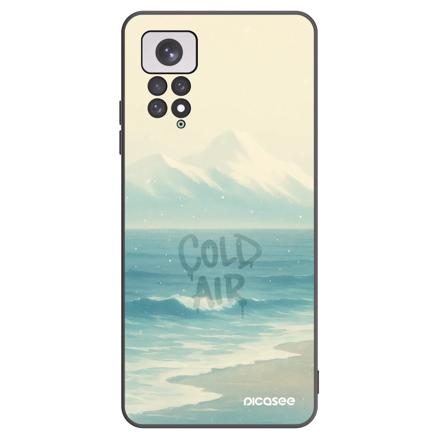 Picasee Xiaomi Redmi Note 11 Hülle - Schwarzes Silikon - COLD AIR