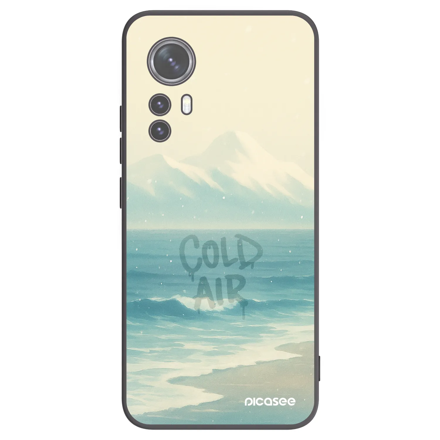 Picasee Xiaomi 12 Hülle - Schwarzes Silikon - COLD AIR