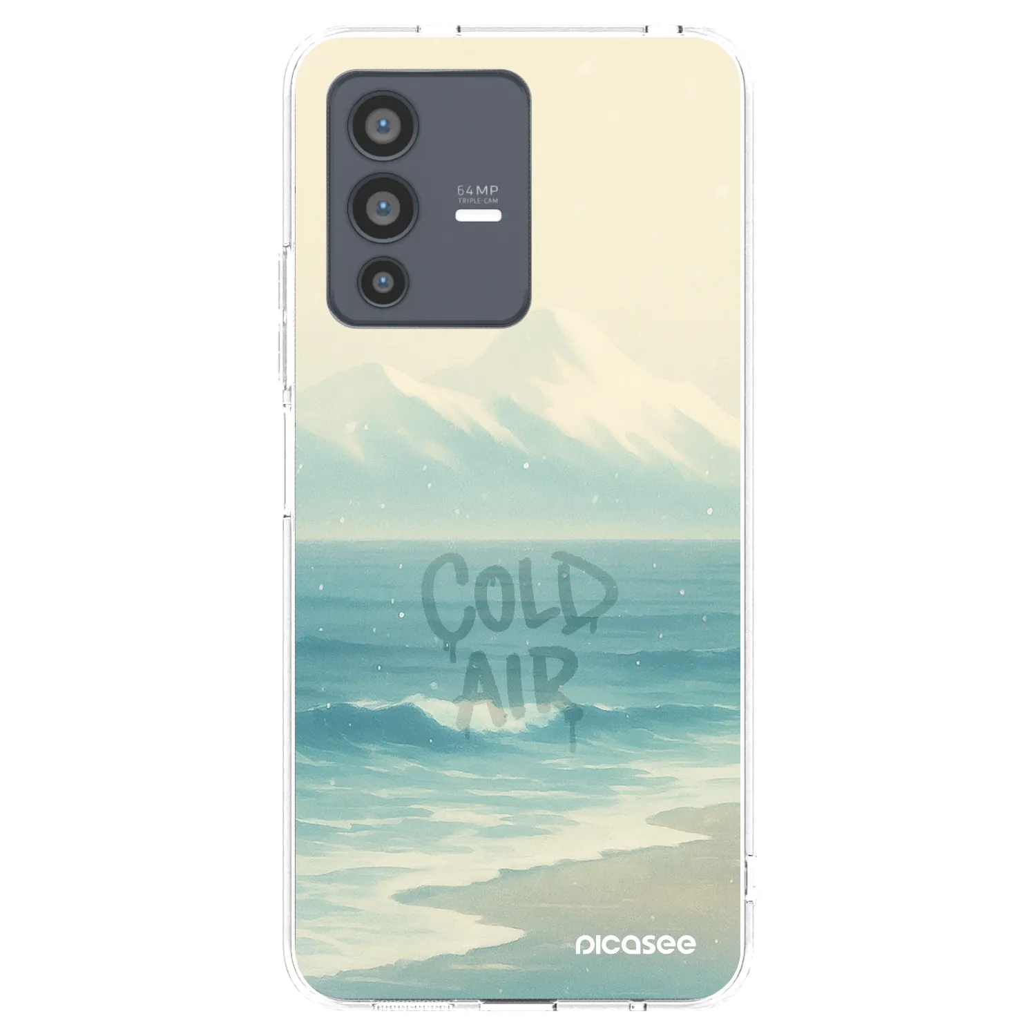 Picasee Vivo V23 5G Hülle - Transparentes Silikon - COLD AIR