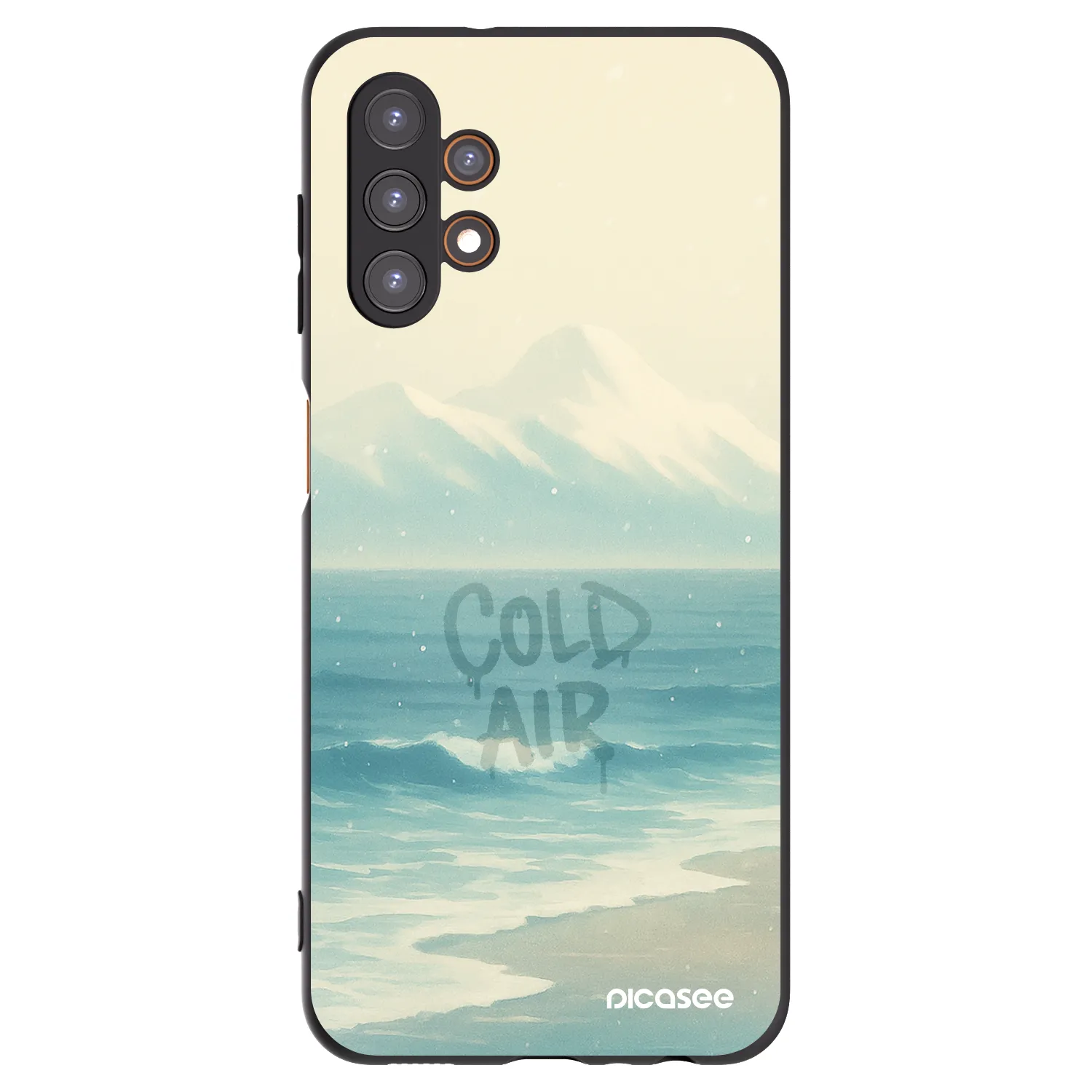 Picasee Samsung Galaxy A13 4G A135 Hülle - Schwarzes Silikon - COLD AIR