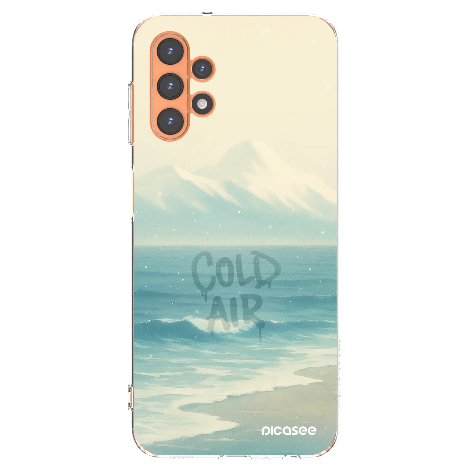 Picasee Samsung Galaxy A13 4G A135 Hülle - Transparentes Silikon - COLD AIR