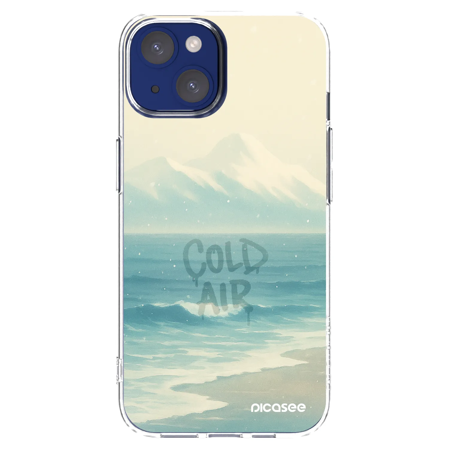 Picasee Apple iPhone 14 Hülle - Transparentes Silikon - COLD AIR