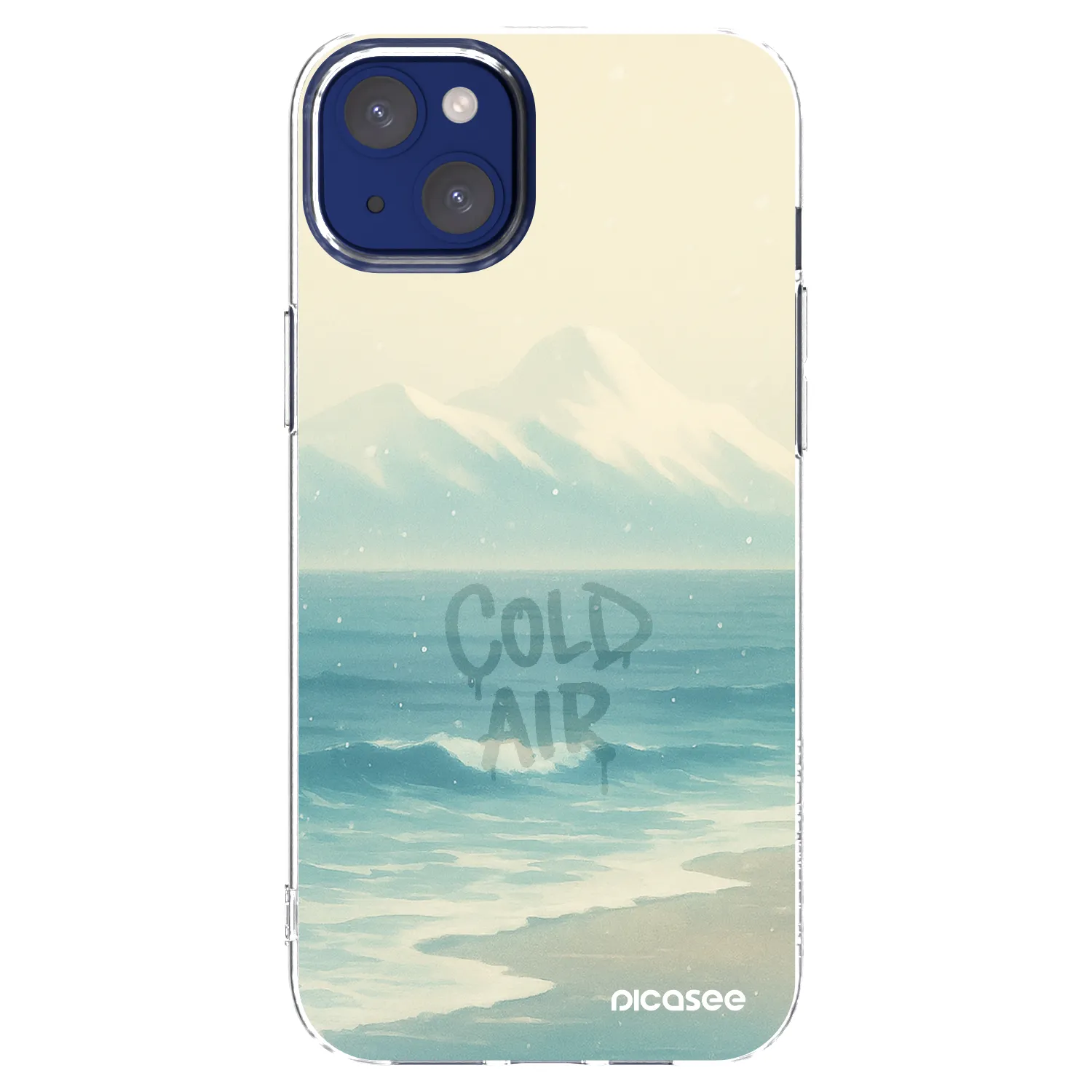 Picasee Apple iPhone 14 Plus Hülle - Transparentes Silikon - COLD AIR