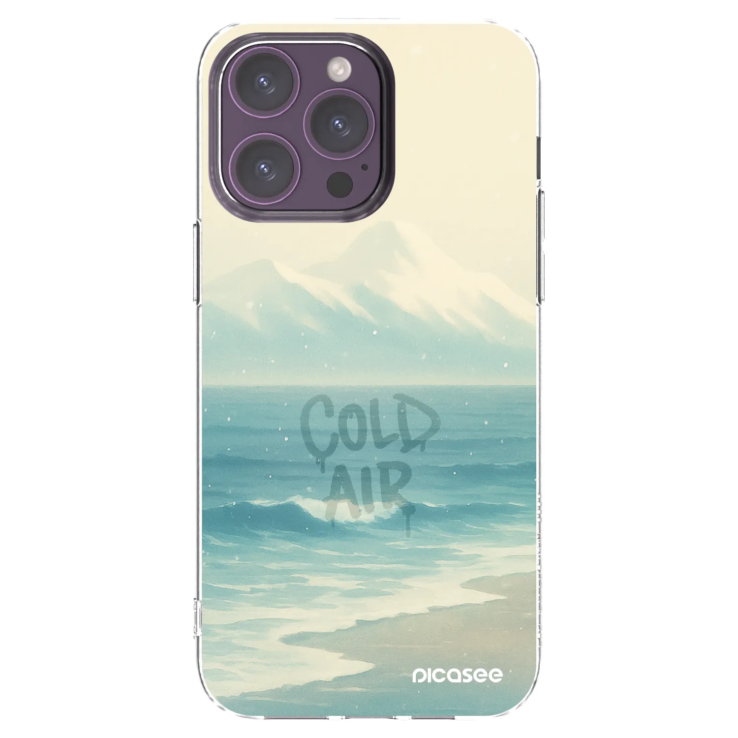 Picasee Apple iPhone 14 Pro Max Hülle - Transparentes Silikon - COLD AIR