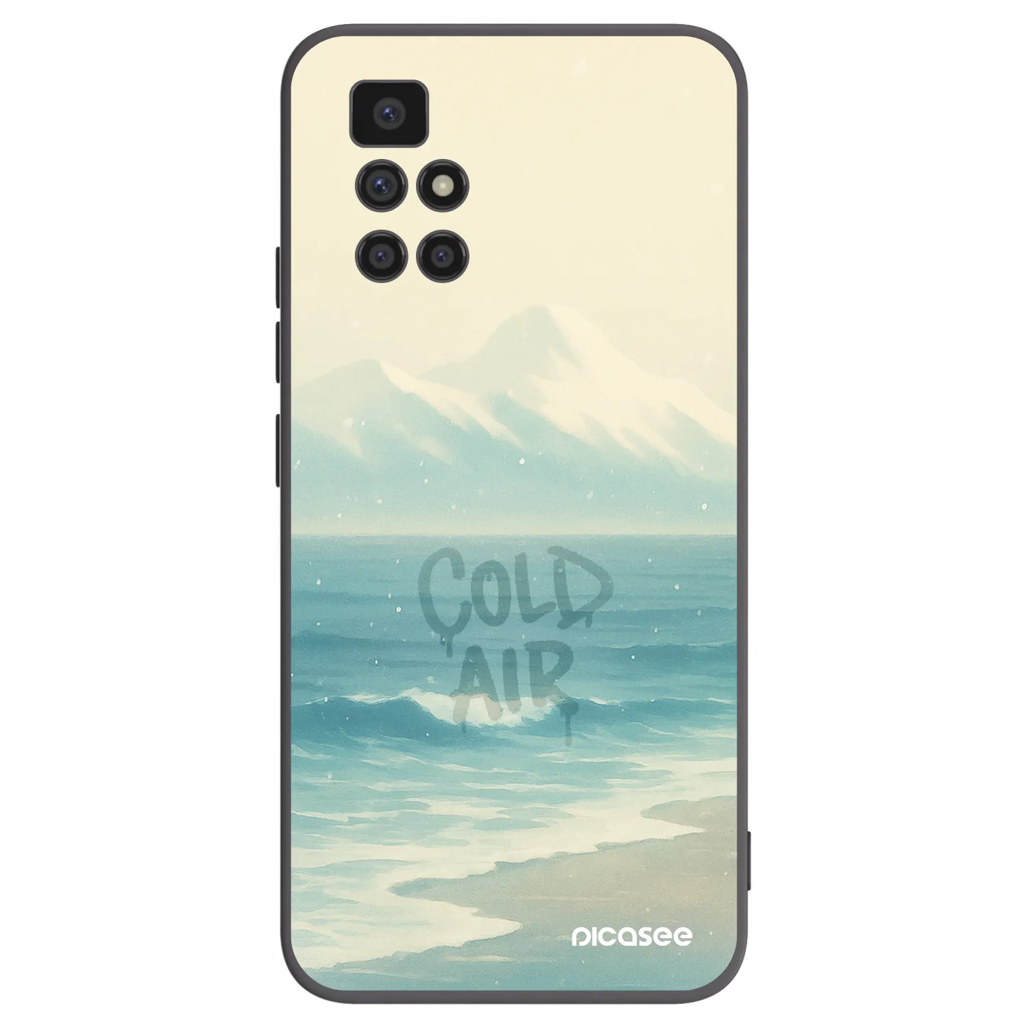 Picasee Xiaomi Redmi 10 (2022) Hülle - Schwarzes Silikon - COLD AIR