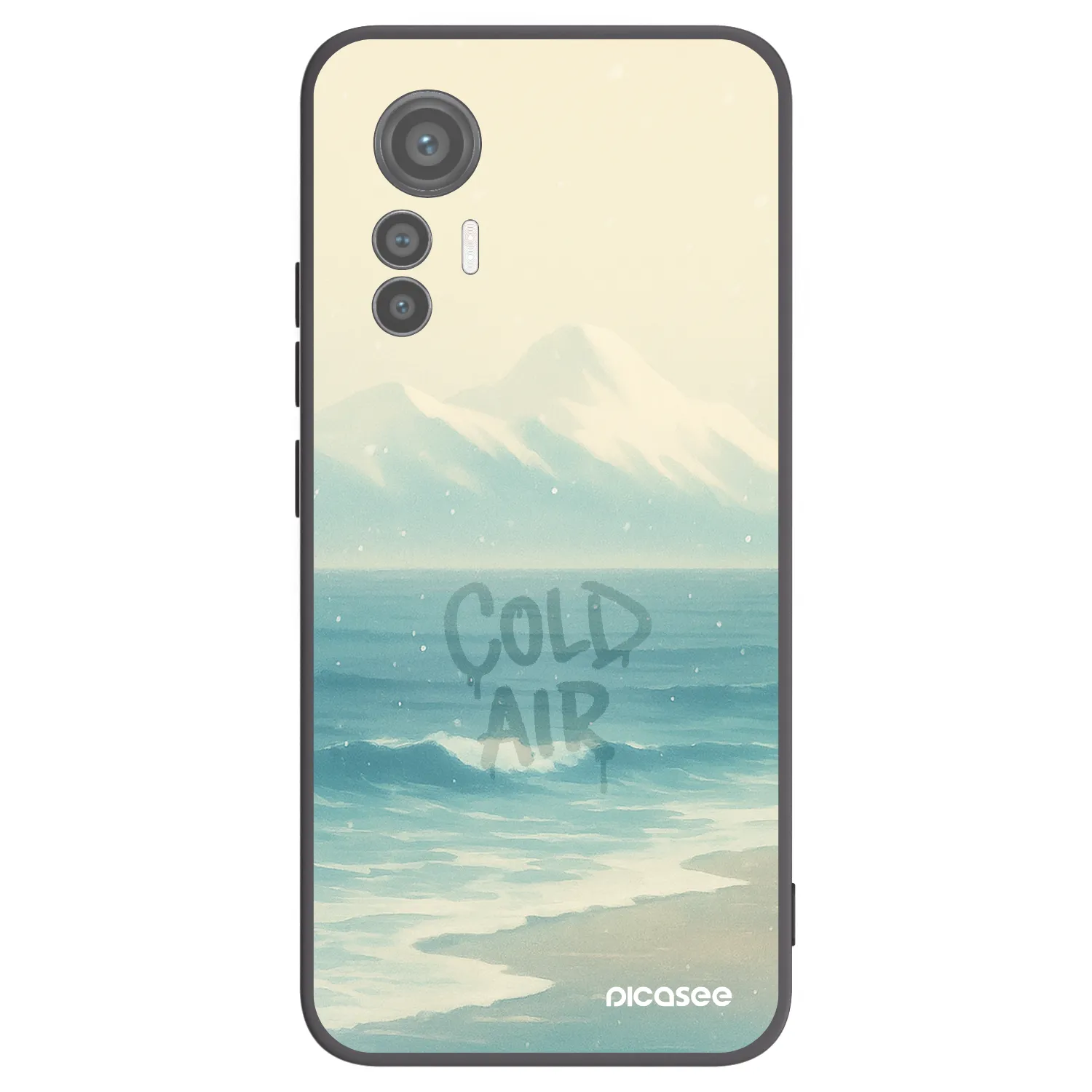 Picasee Xiaomi 12 Lite Hülle - Schwarzes Silikon - COLD AIR